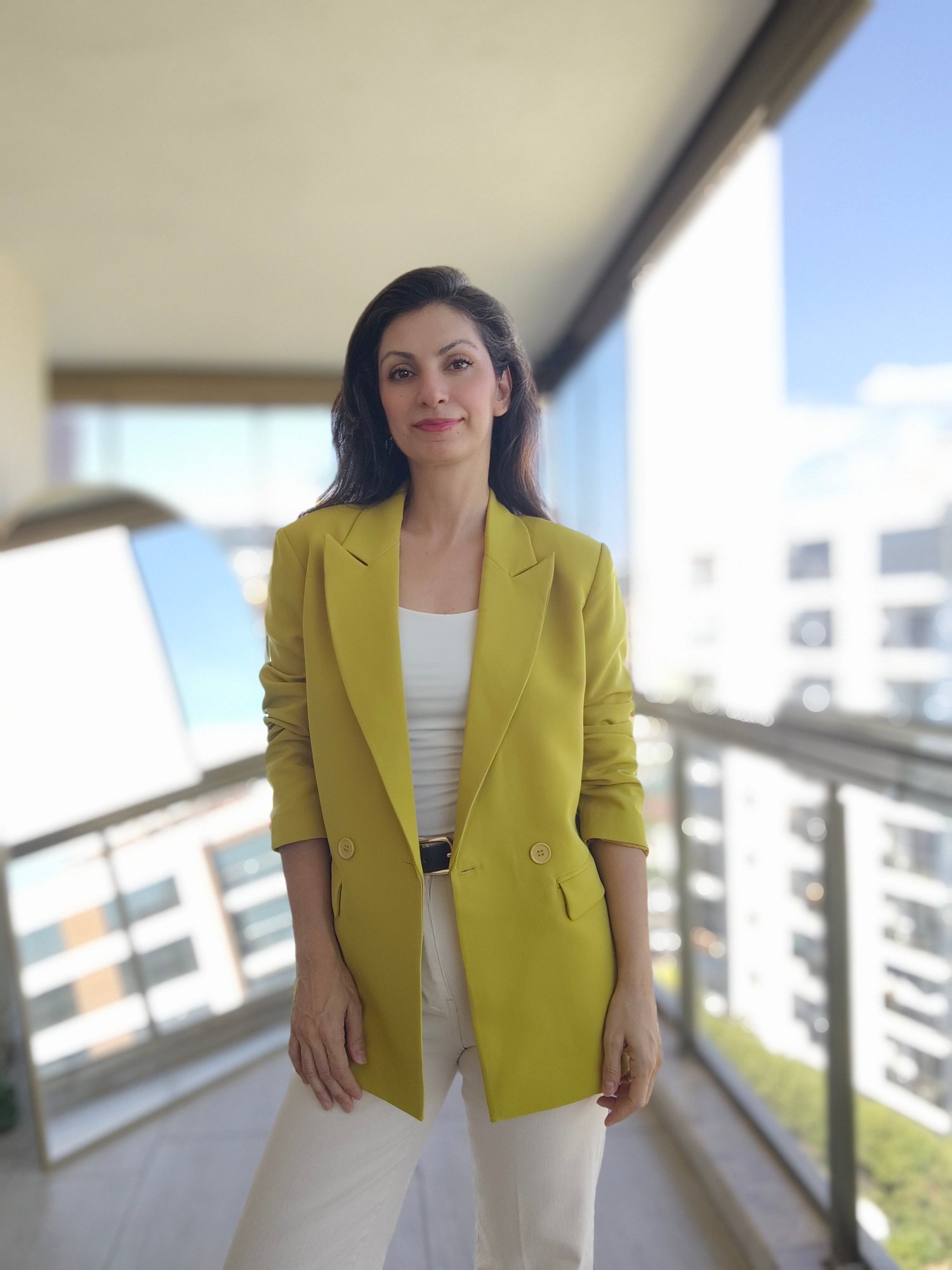 Fıstık Yeşili Blazer Ceket