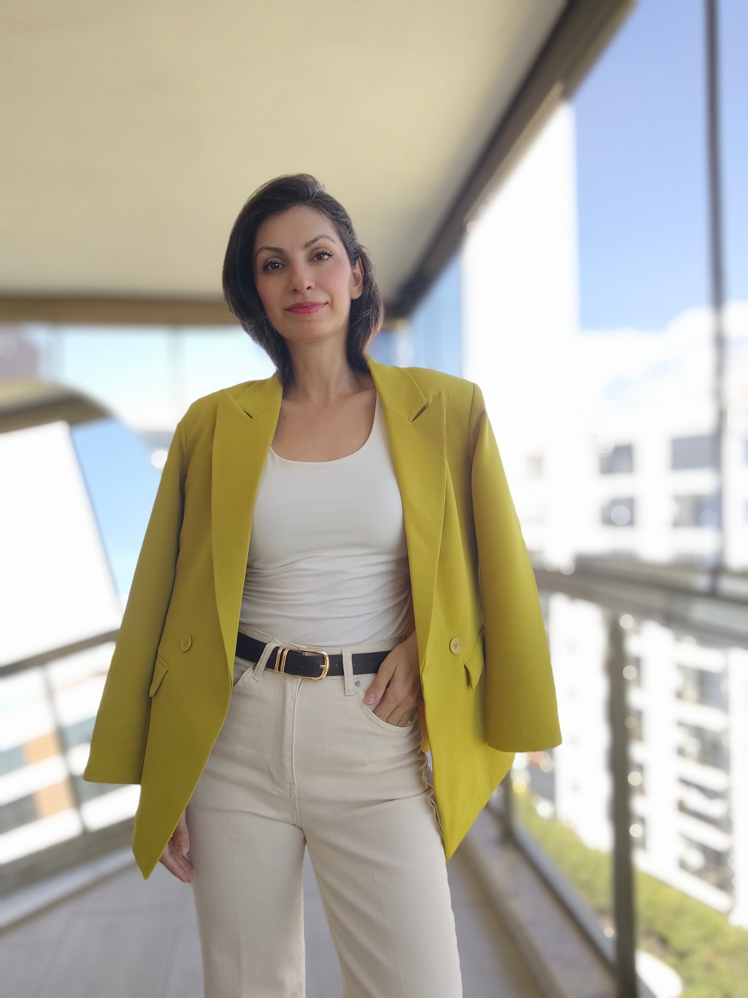 Fıstık Yeşili Blazer Ceket