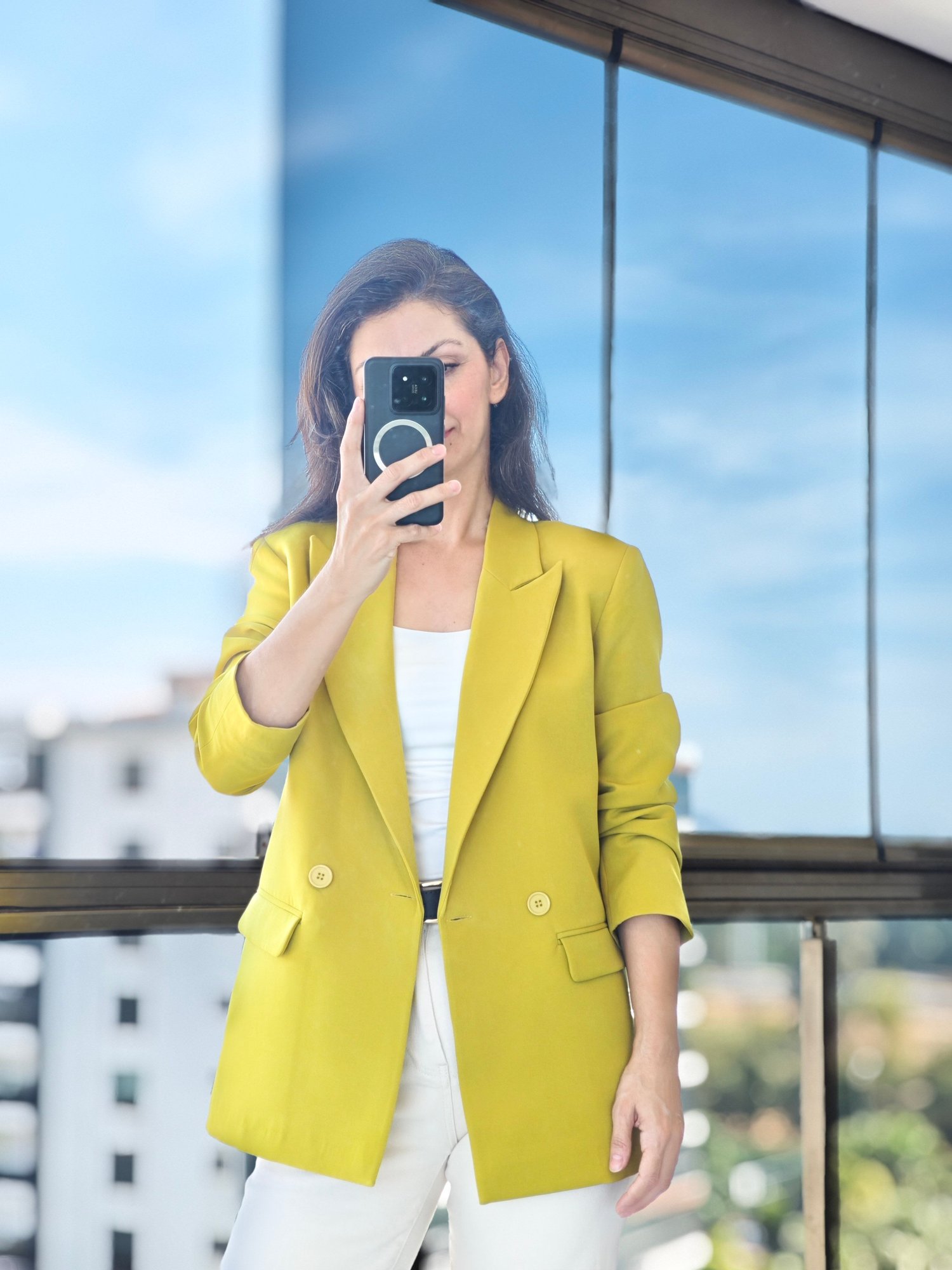 Fıstık Yeşili Blazer Ceket