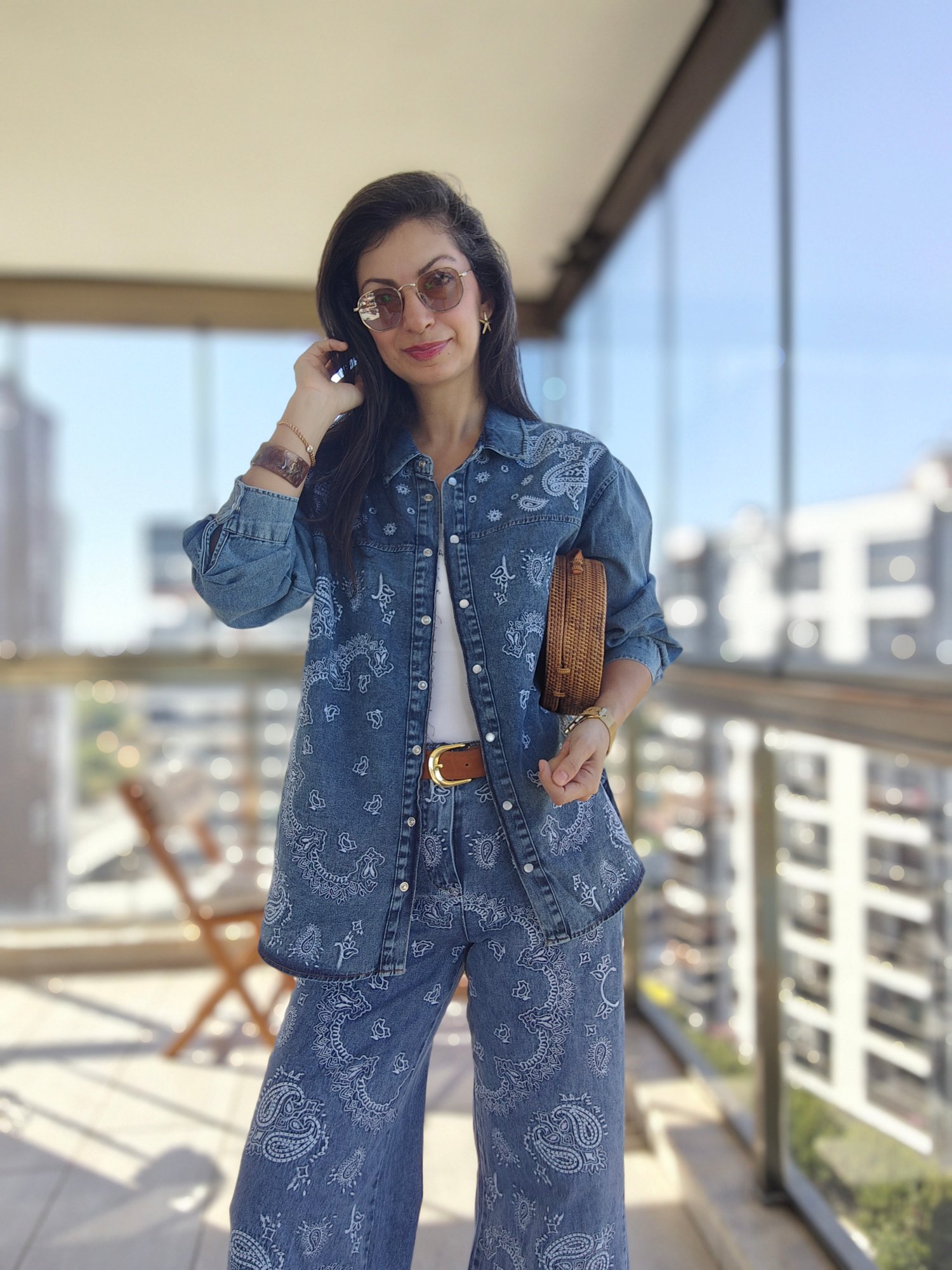 Marka Model Nakışlı Jean Takım