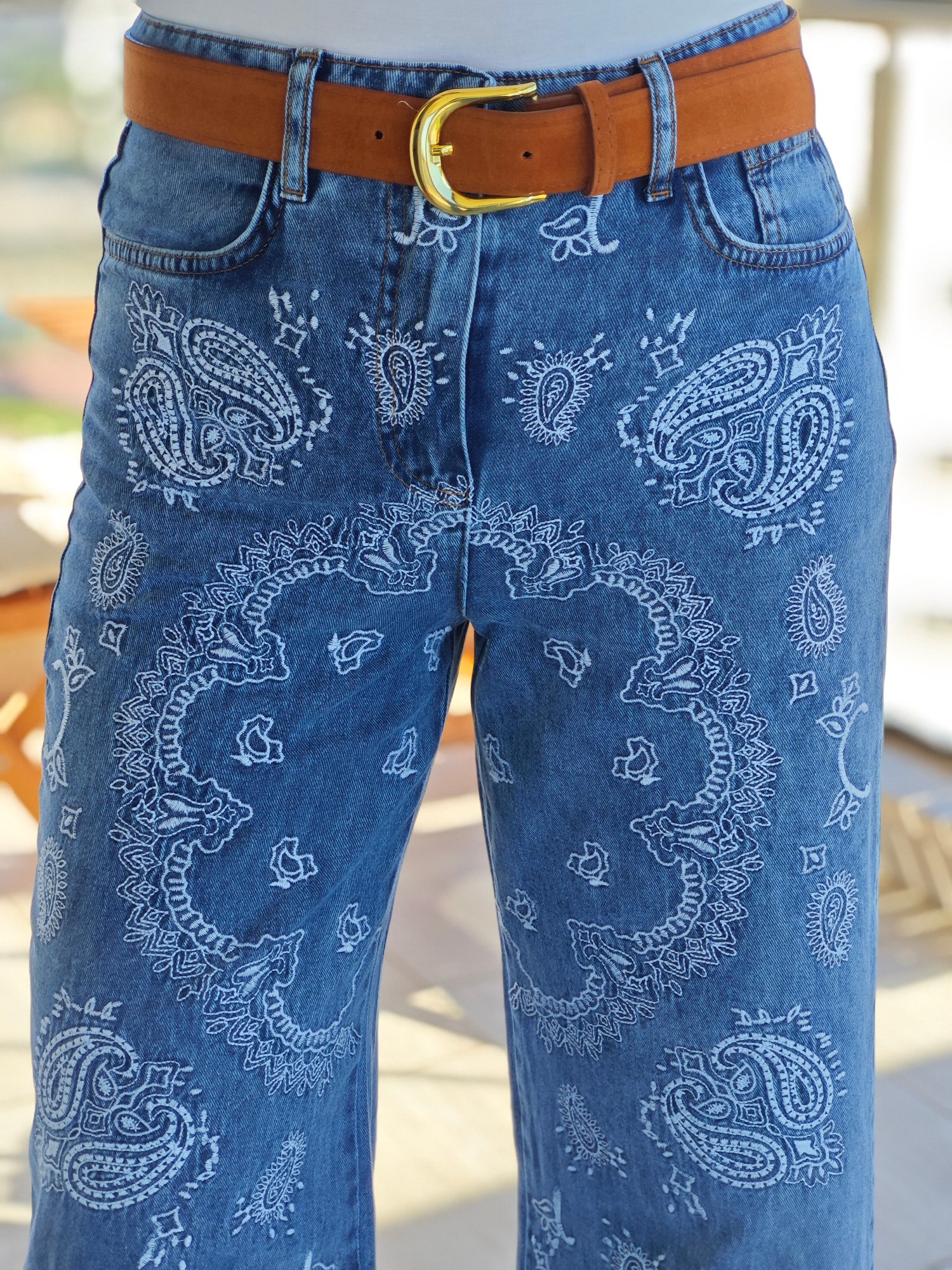 Marka Model Nakışlı Jean Takım