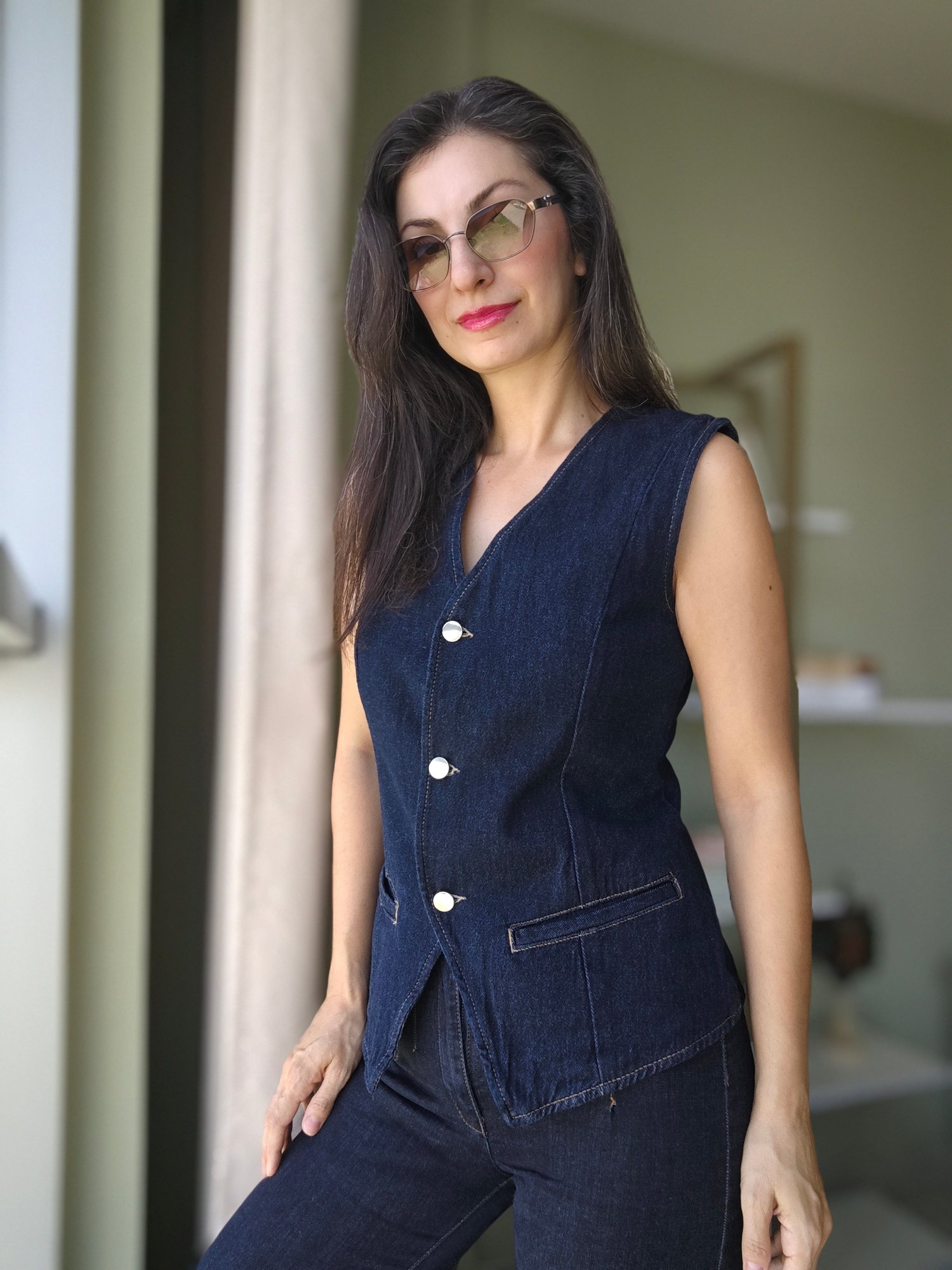 Orijinal Marka Denim Yelek