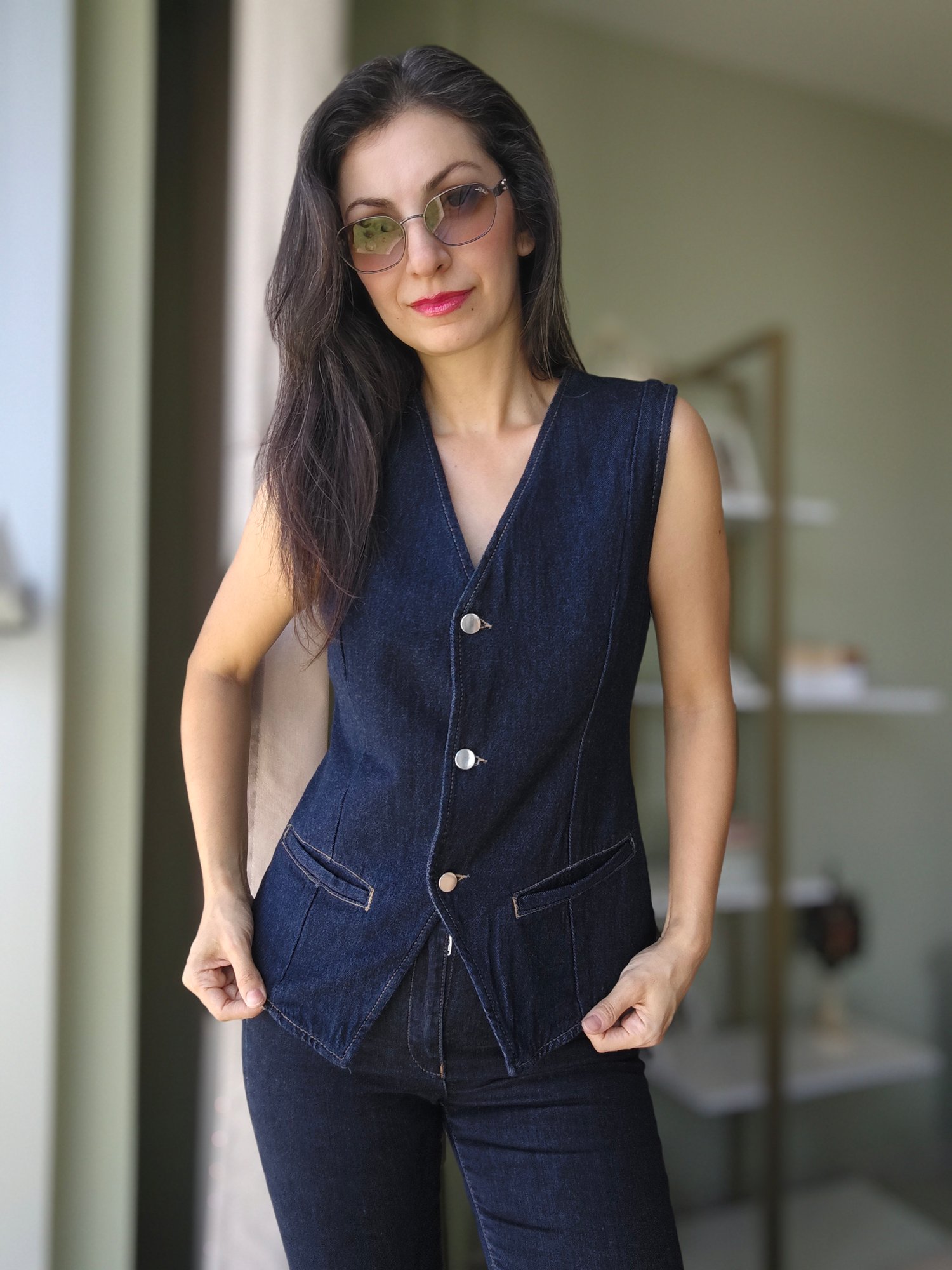 Orijinal Marka Denim Yelek