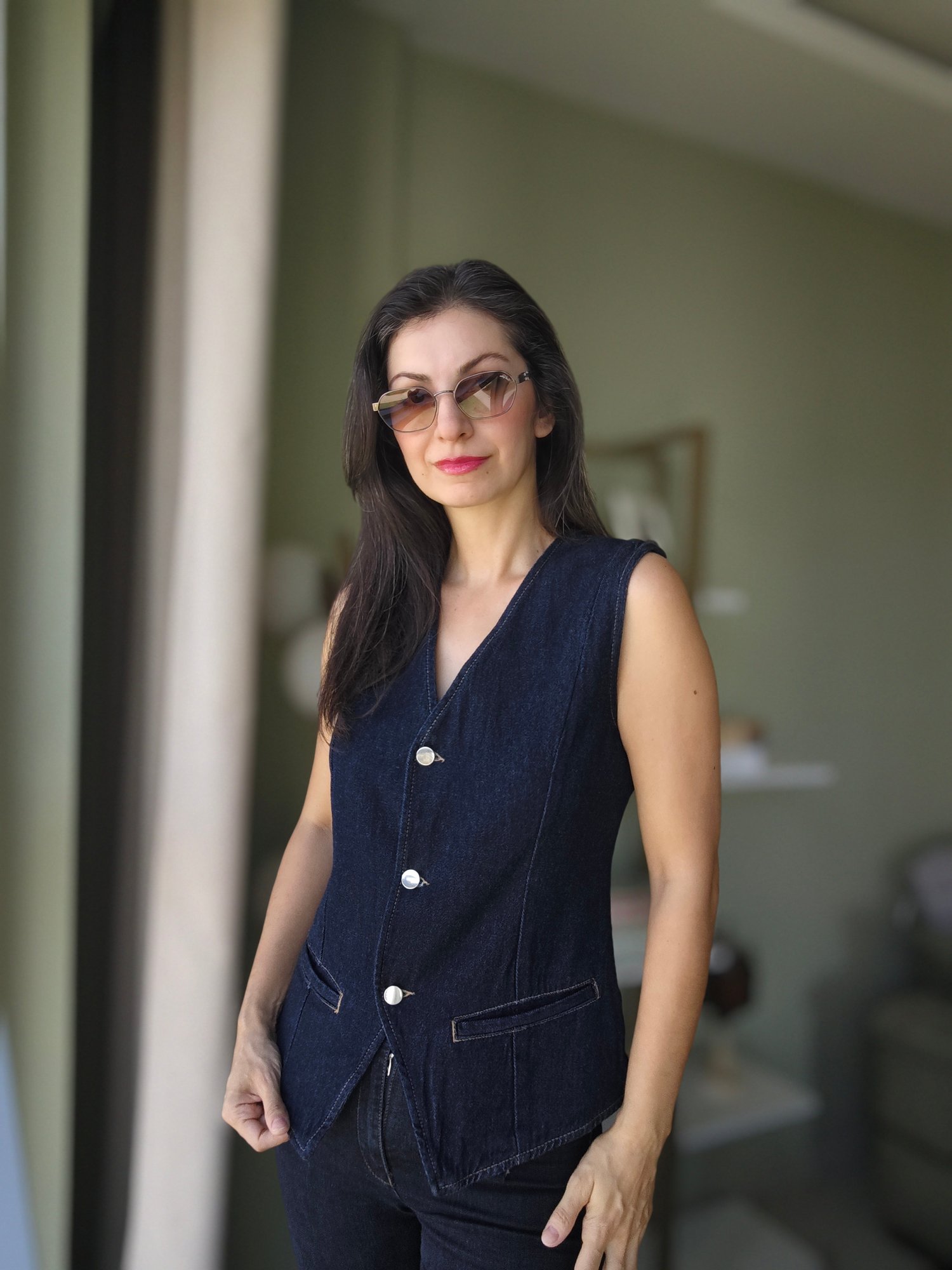 Orijinal Marka Denim Yelek