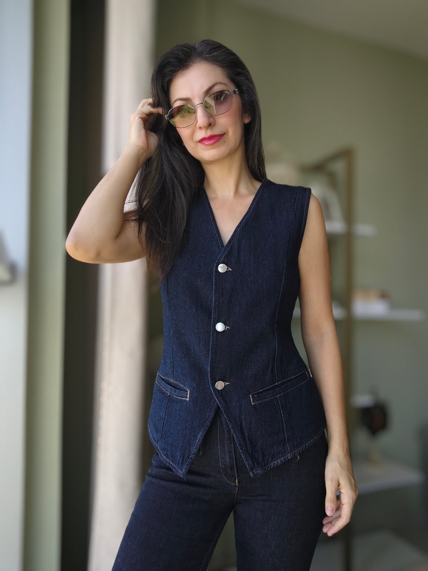 Orijinal Marka Denim Yelek