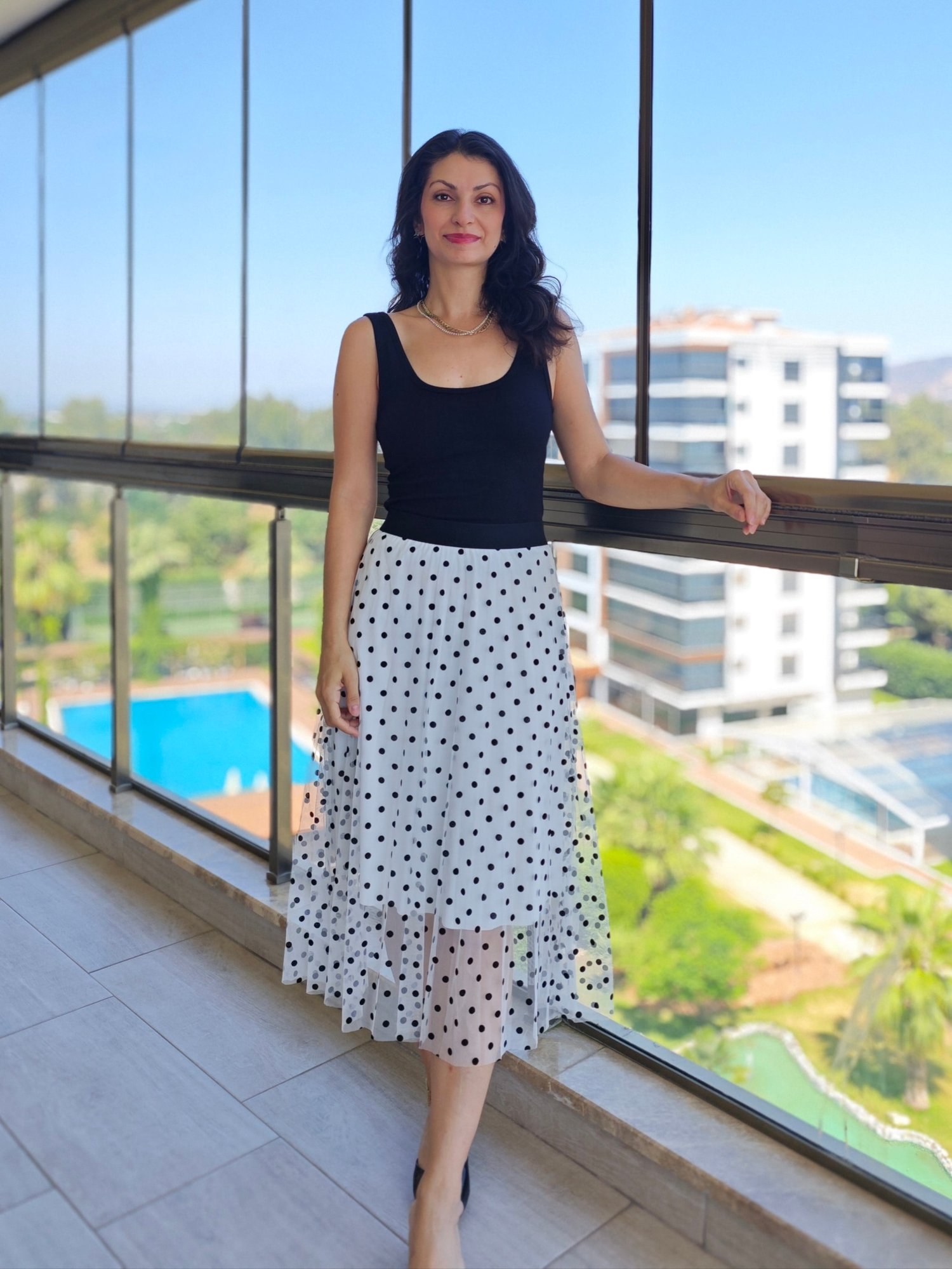 Puantiyeli Etek
