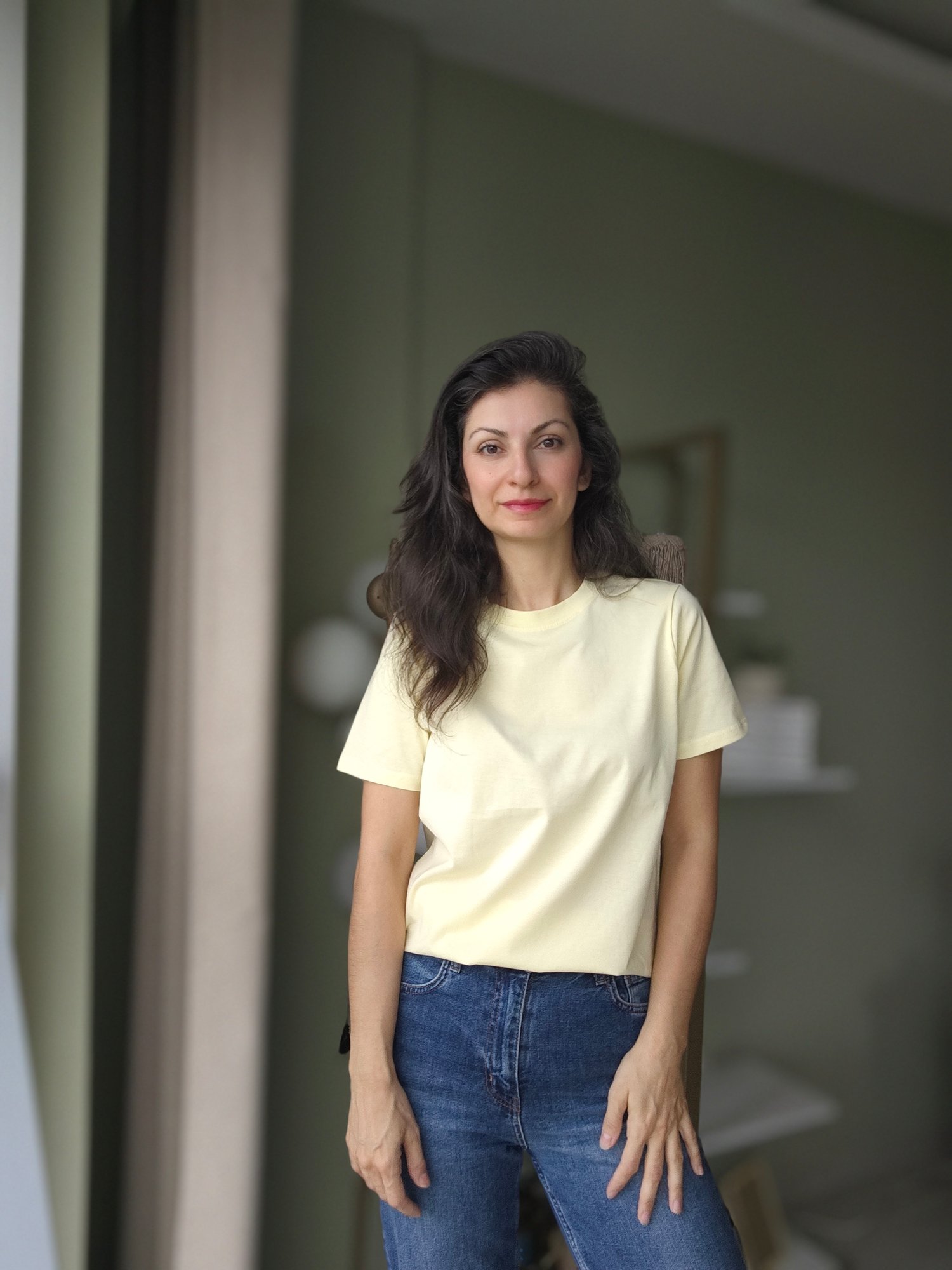 Sıfır Yaka Tshirt A.Sarı