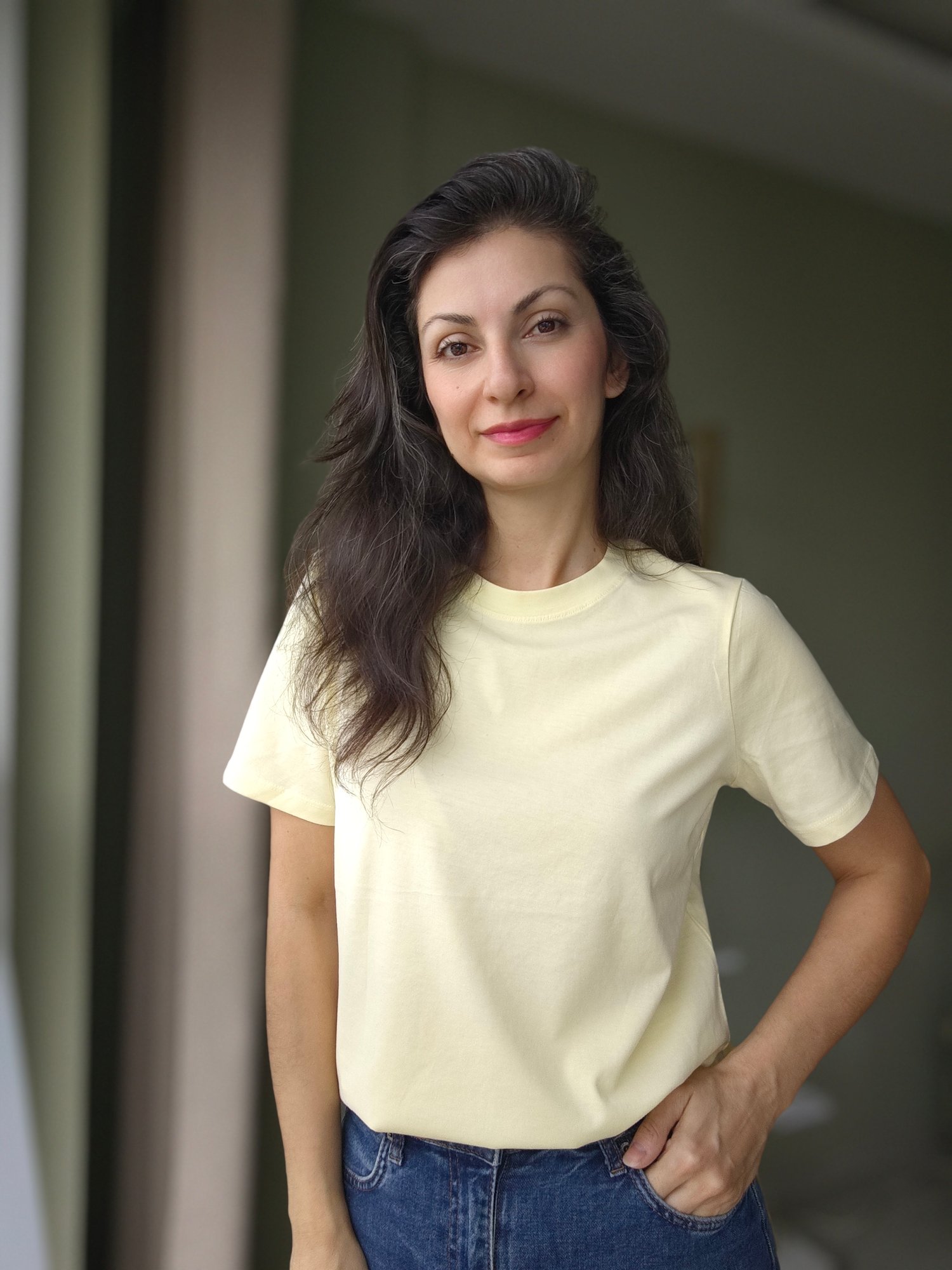 Sıfır Yaka Tshirt A.Sarı