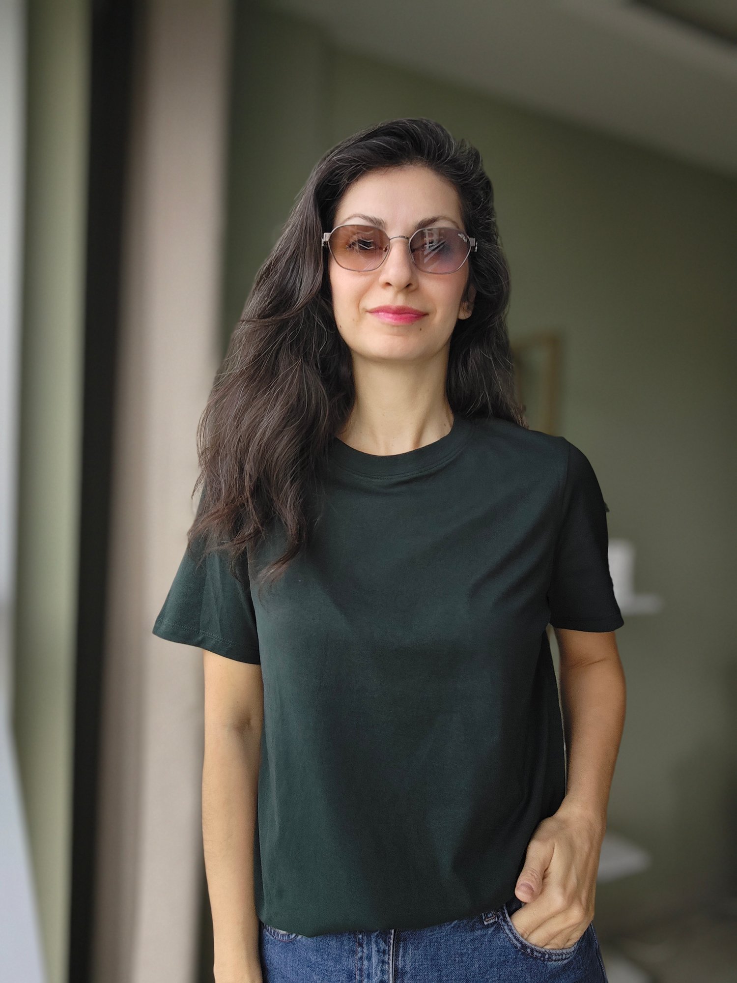 Sıfır Yaka Tshirt K. Yeşil