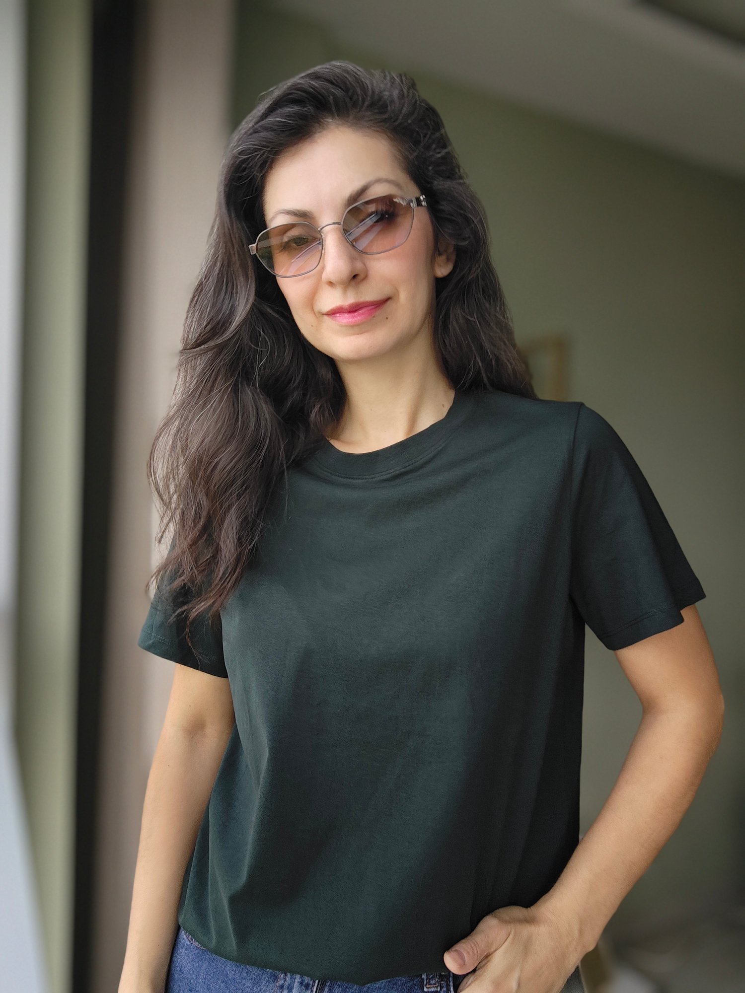 Sıfır Yaka Tshirt K. Yeşil