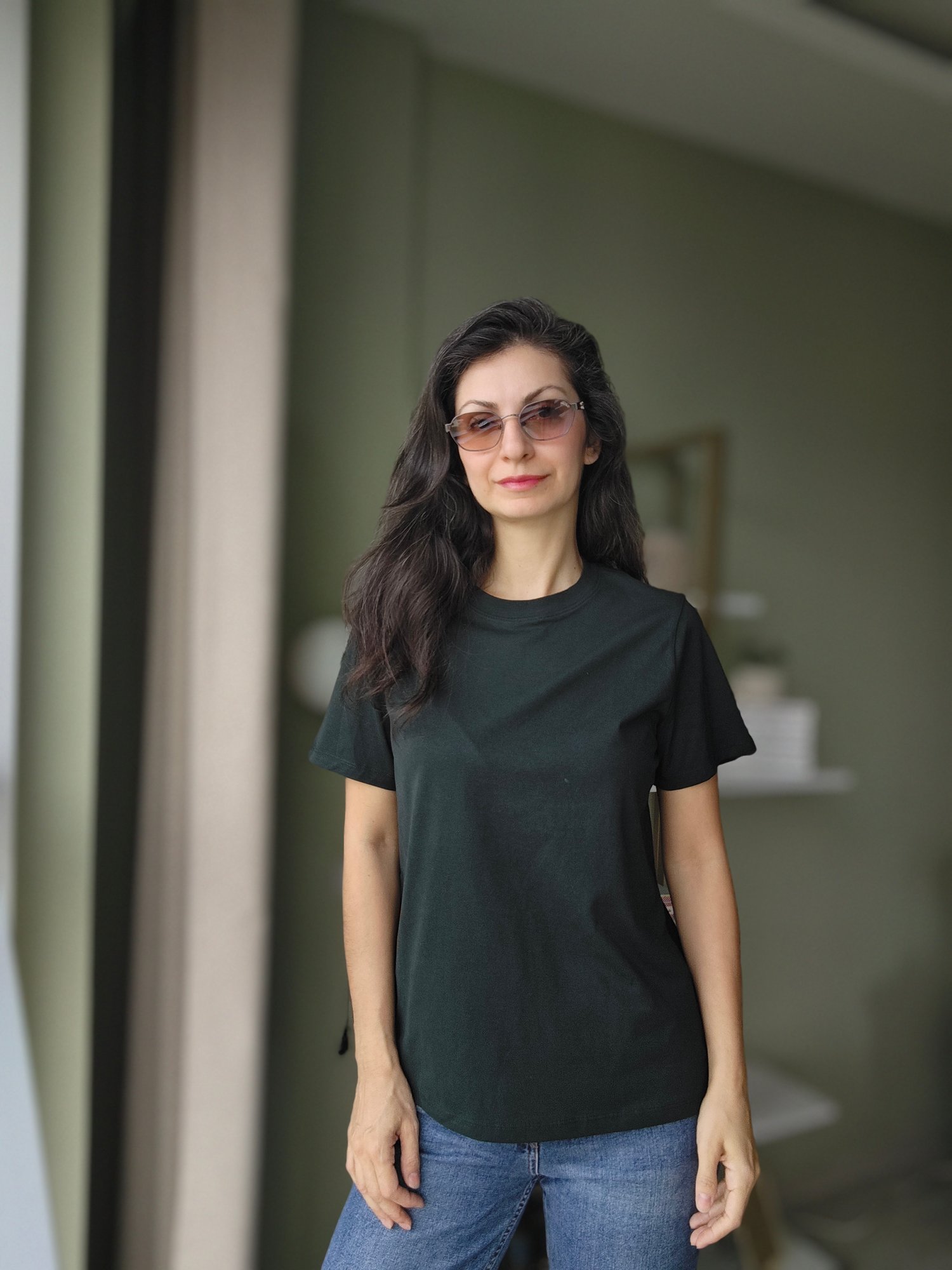 Sıfır Yaka Tshirt K. Yeşil
