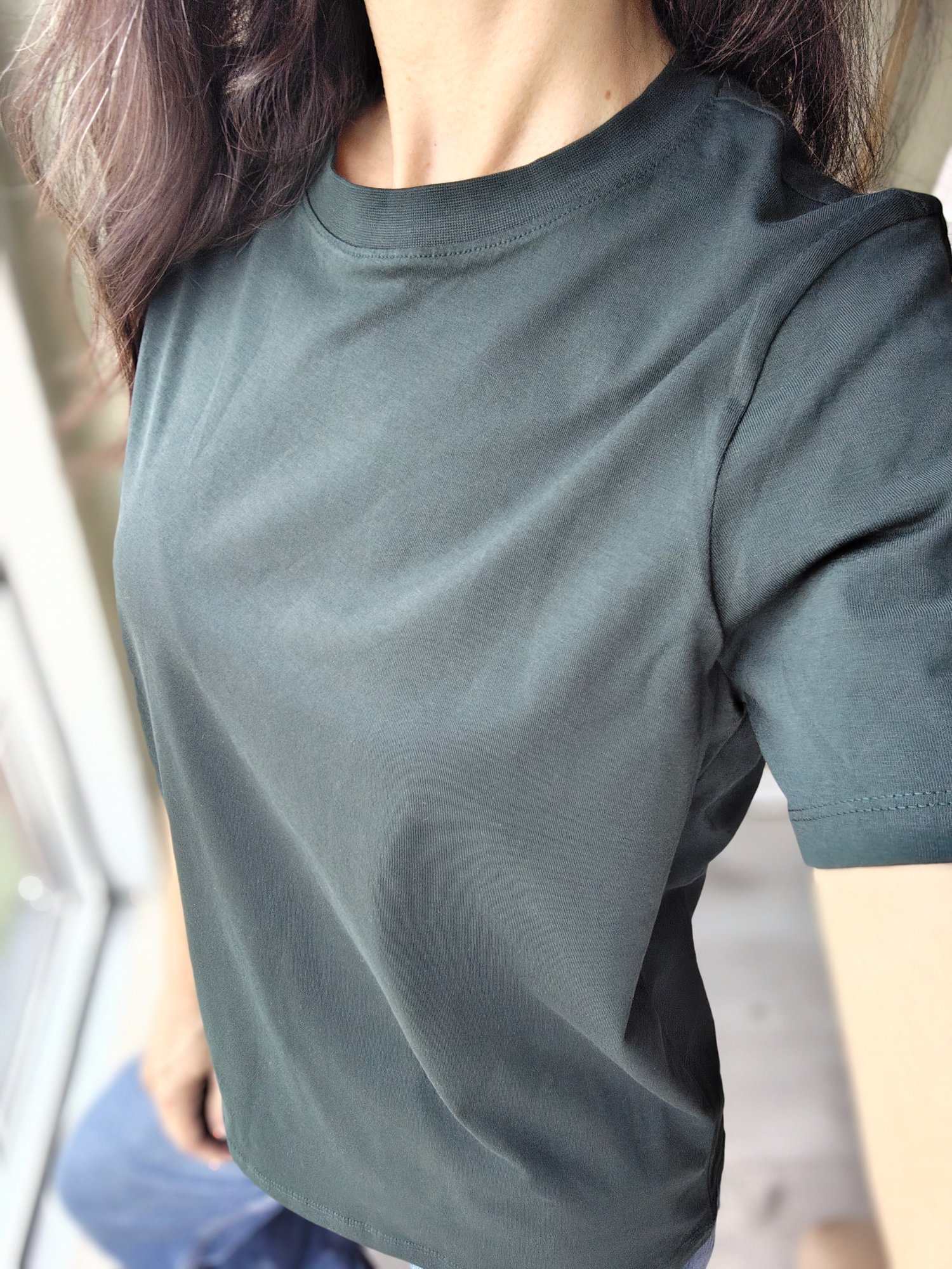 Sıfır Yaka Tshirt K. Yeşil