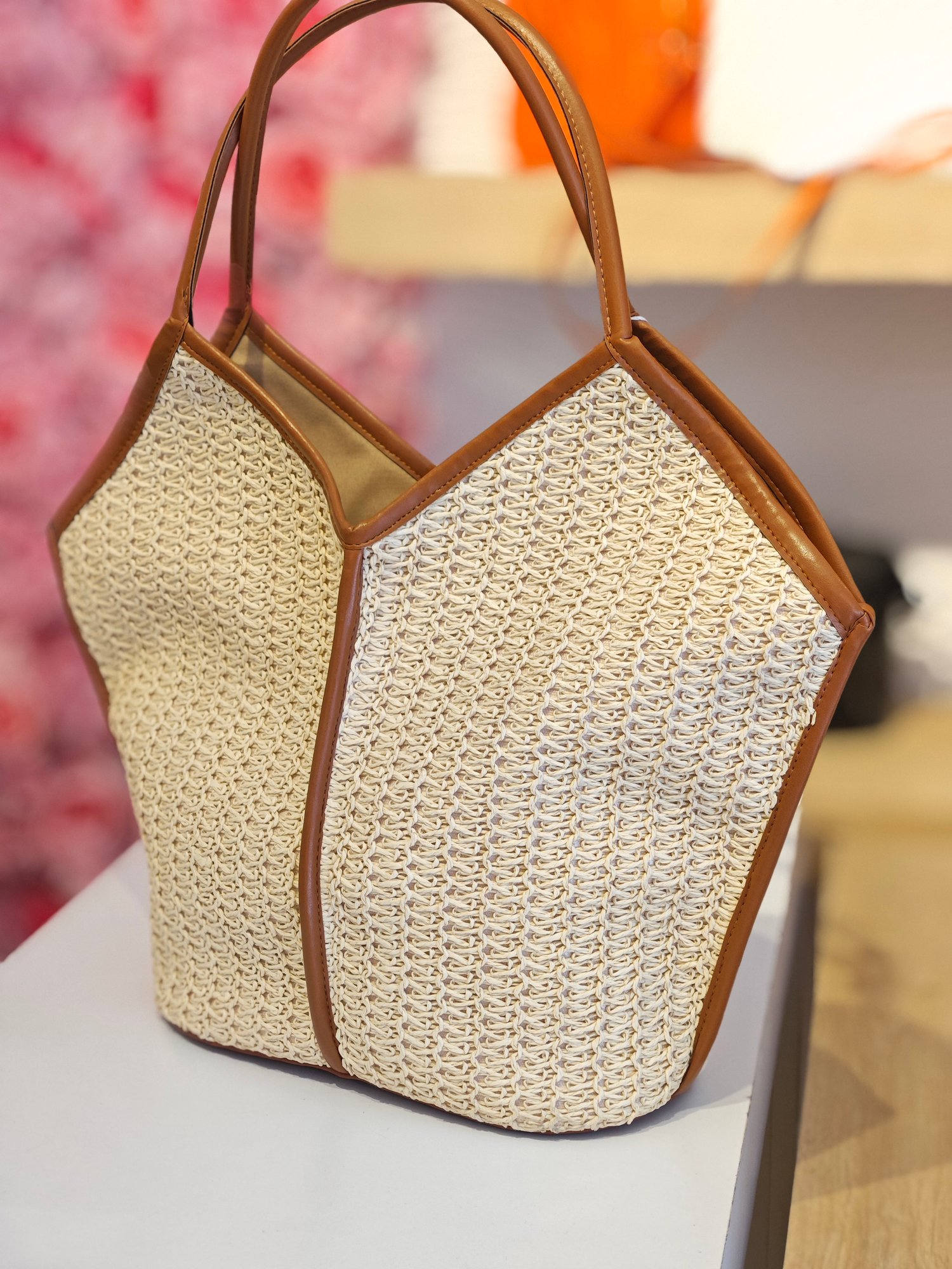 Summer Hasır Omuz Çantası
