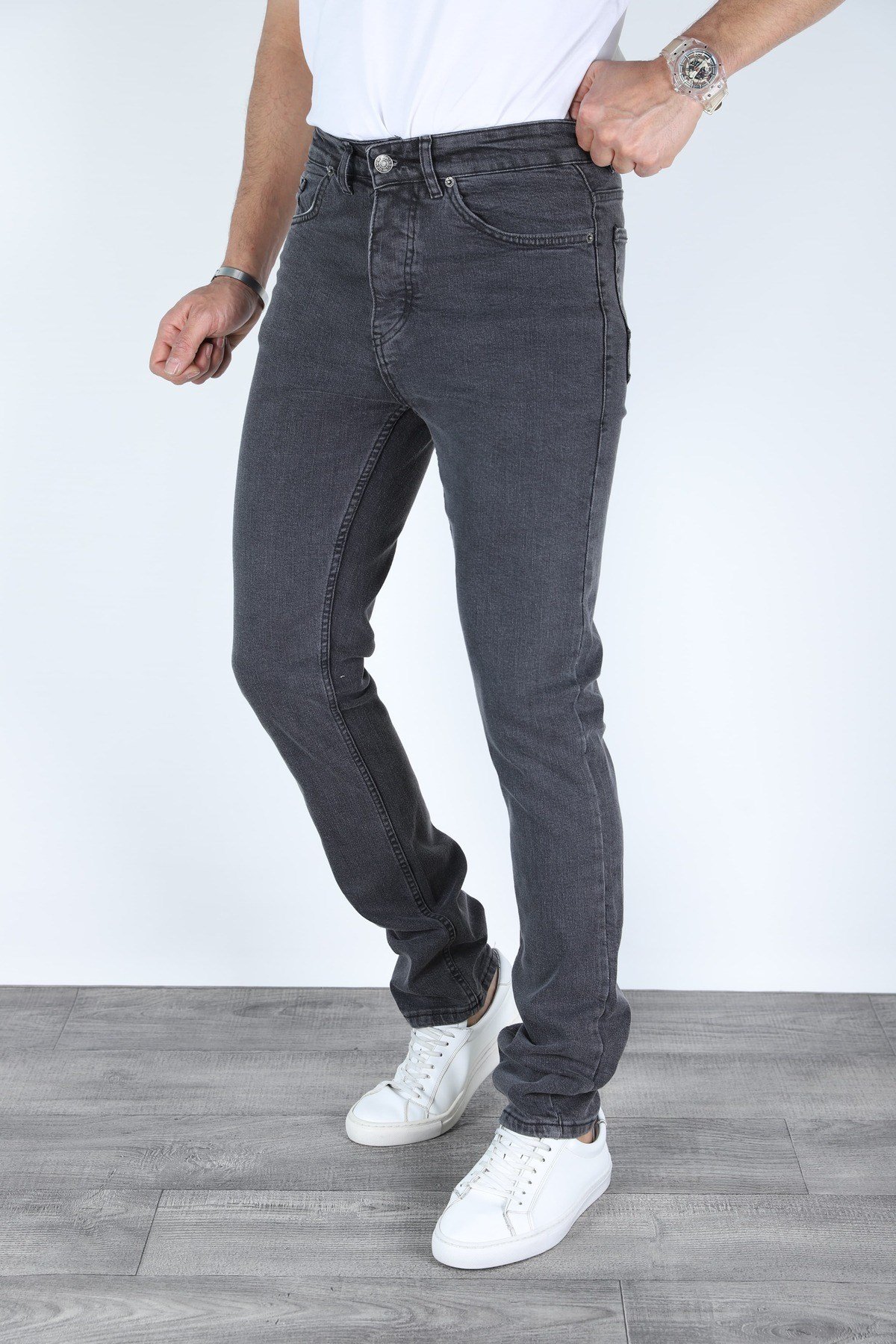 REGULAR KALIP GRİ ERKEK KOT PANTOLON