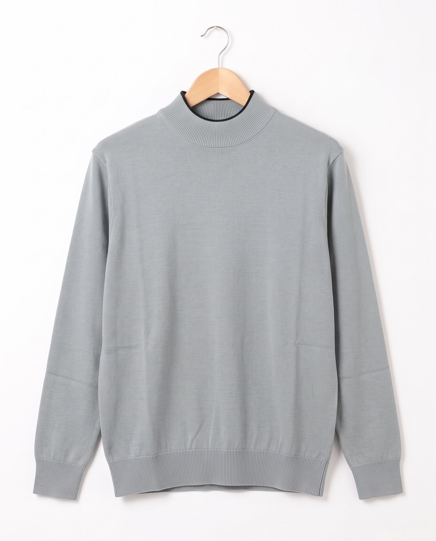 30026 Balıkçı Yaka Triko Erkek Çocuk Sweat GRİ