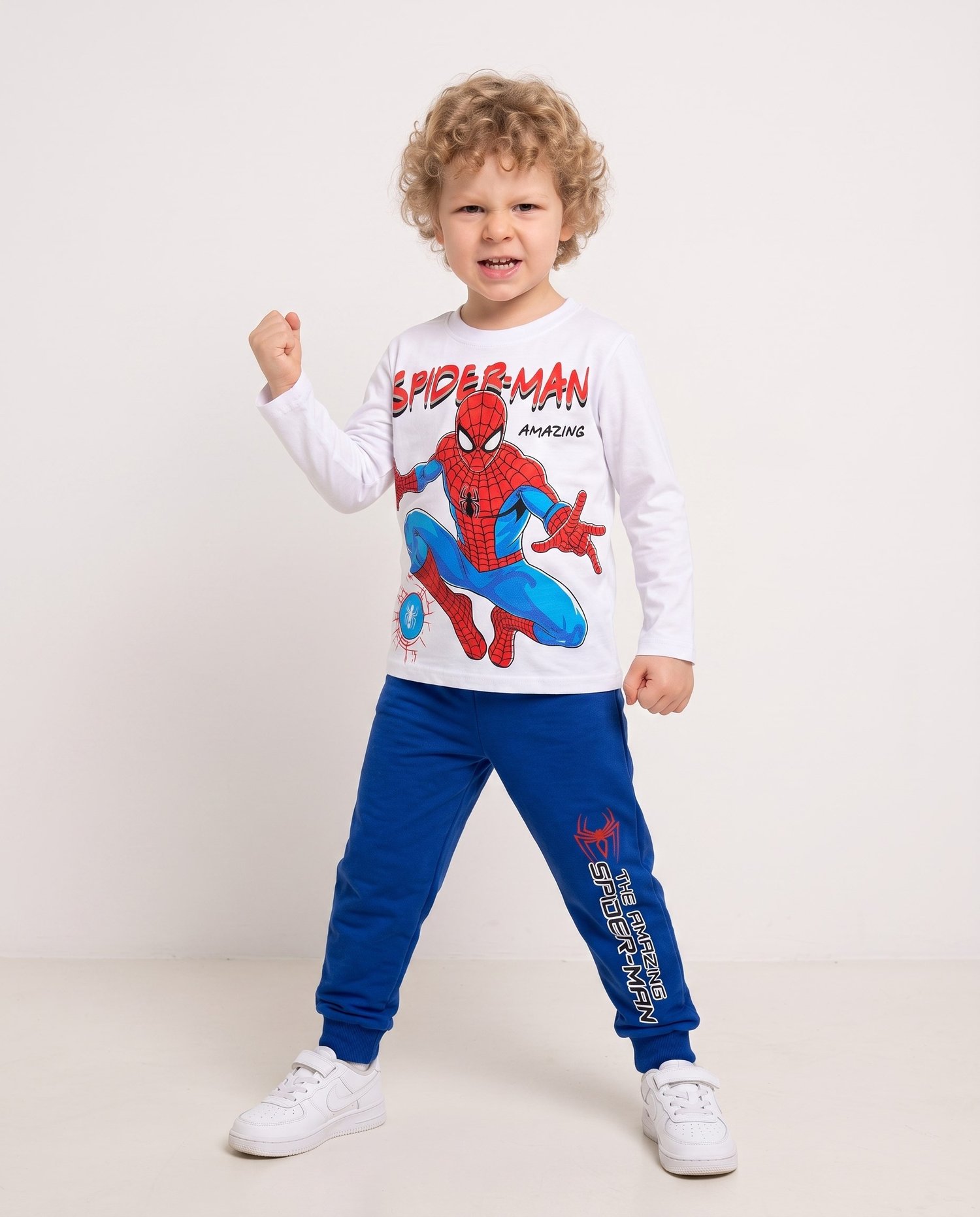4617 Spıderman Baskılı Mevsimlik 3 Lü Erkek Çocuk Takım KIRMIZI