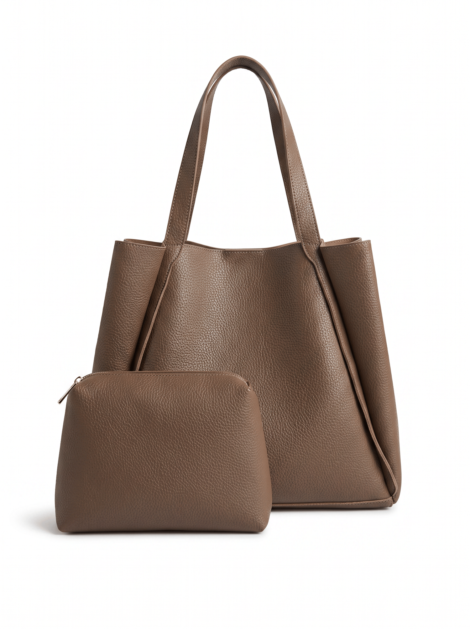 Basic Shopper Çanta Vizon