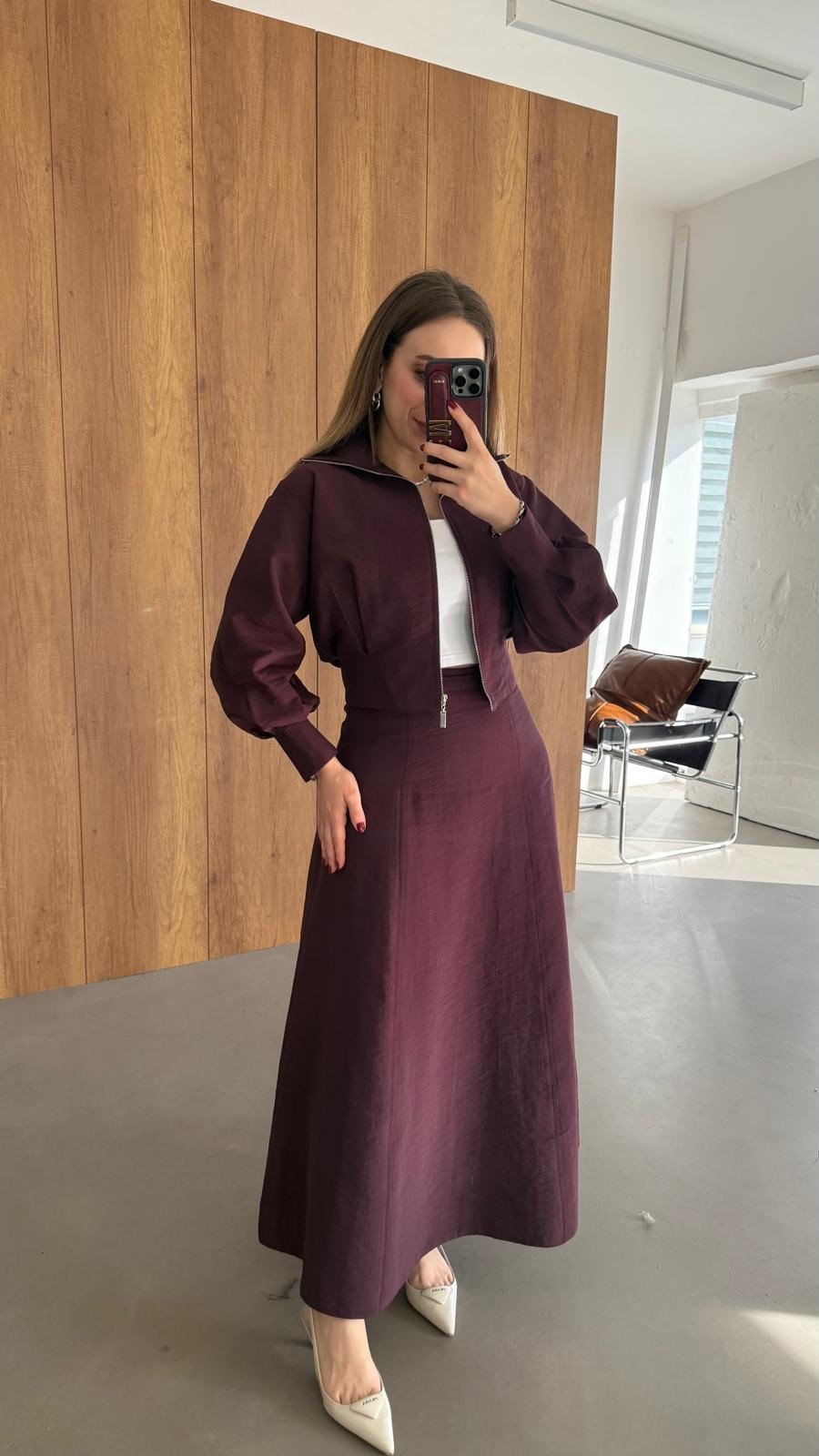 Liva Fularlı Takım Burgonya