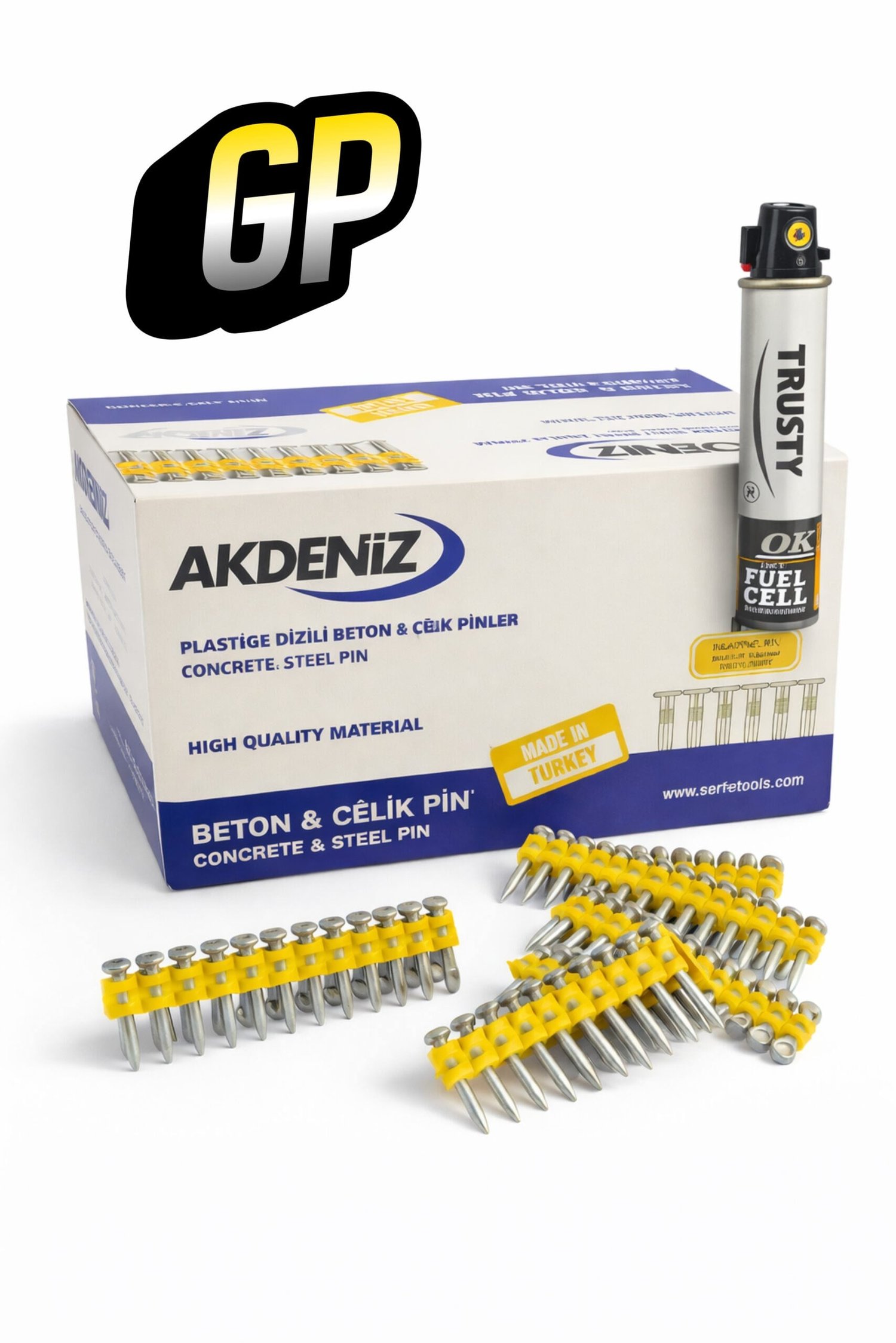 AKDENİZ ÇİVİ 2,9X27 BETON (1000+1 GAZ)