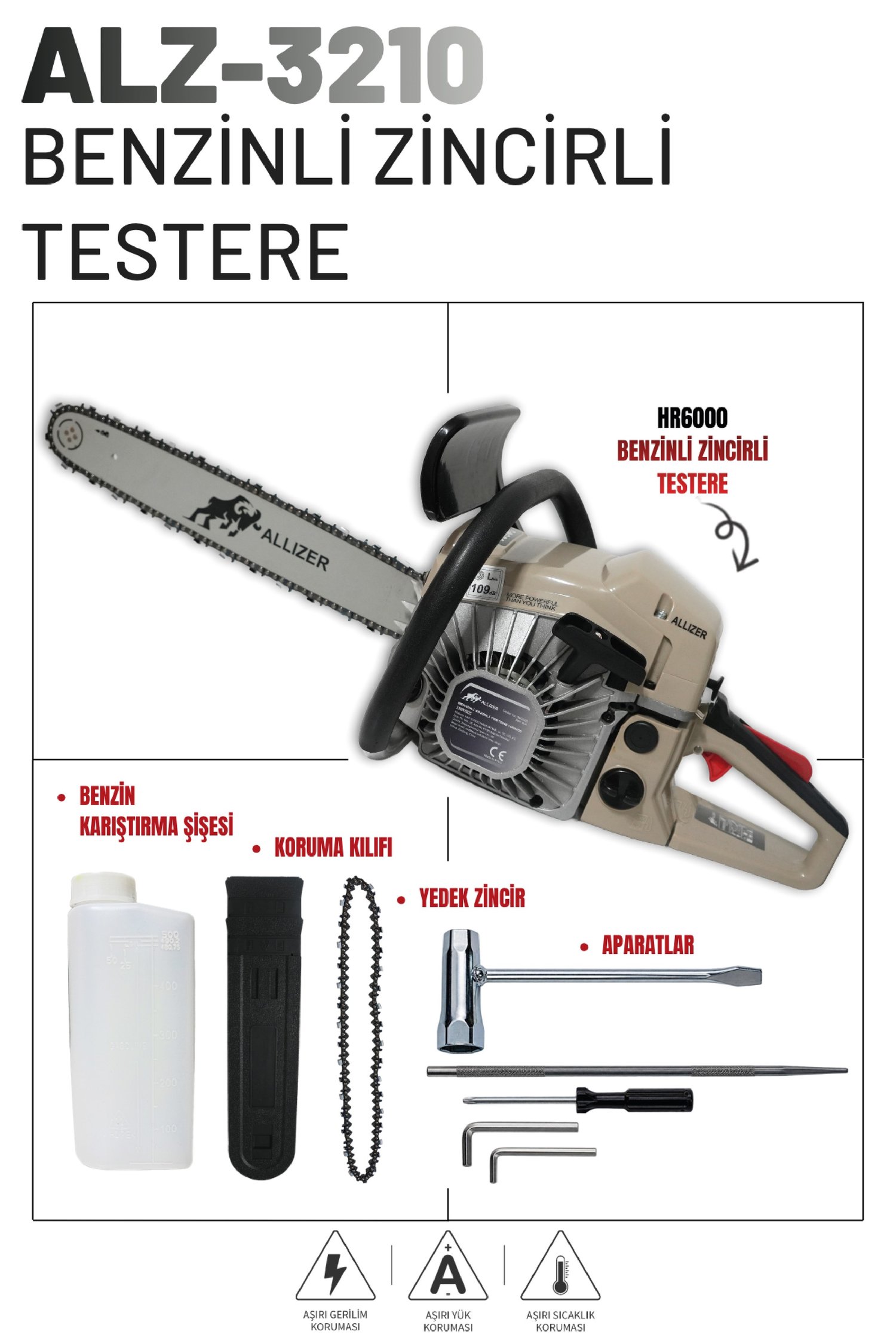 Allizer Benzinli Zincirli Testere