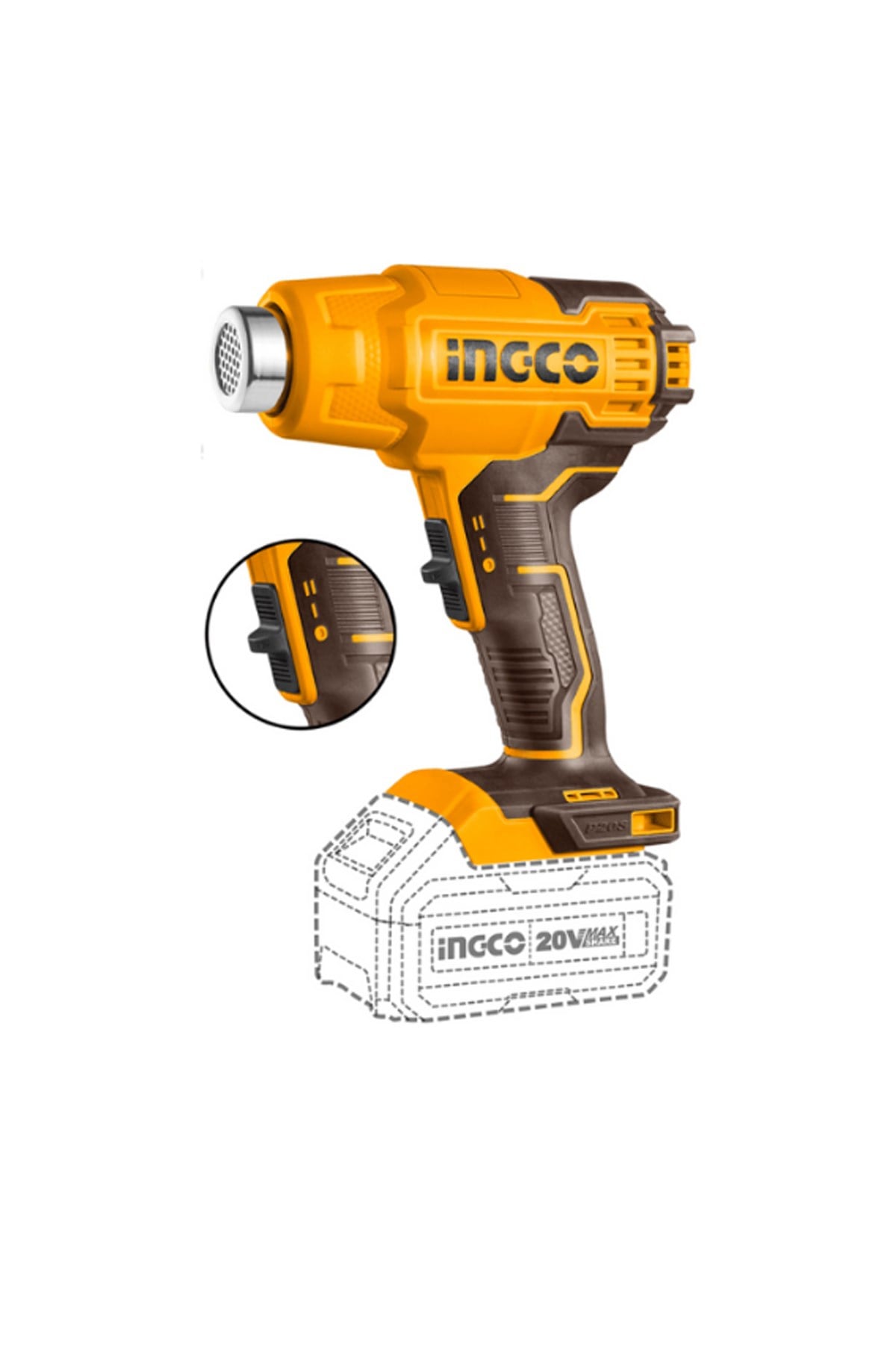 INGCO Lİ-İON AKÜLÜ SICAK HAVA TABANCASI