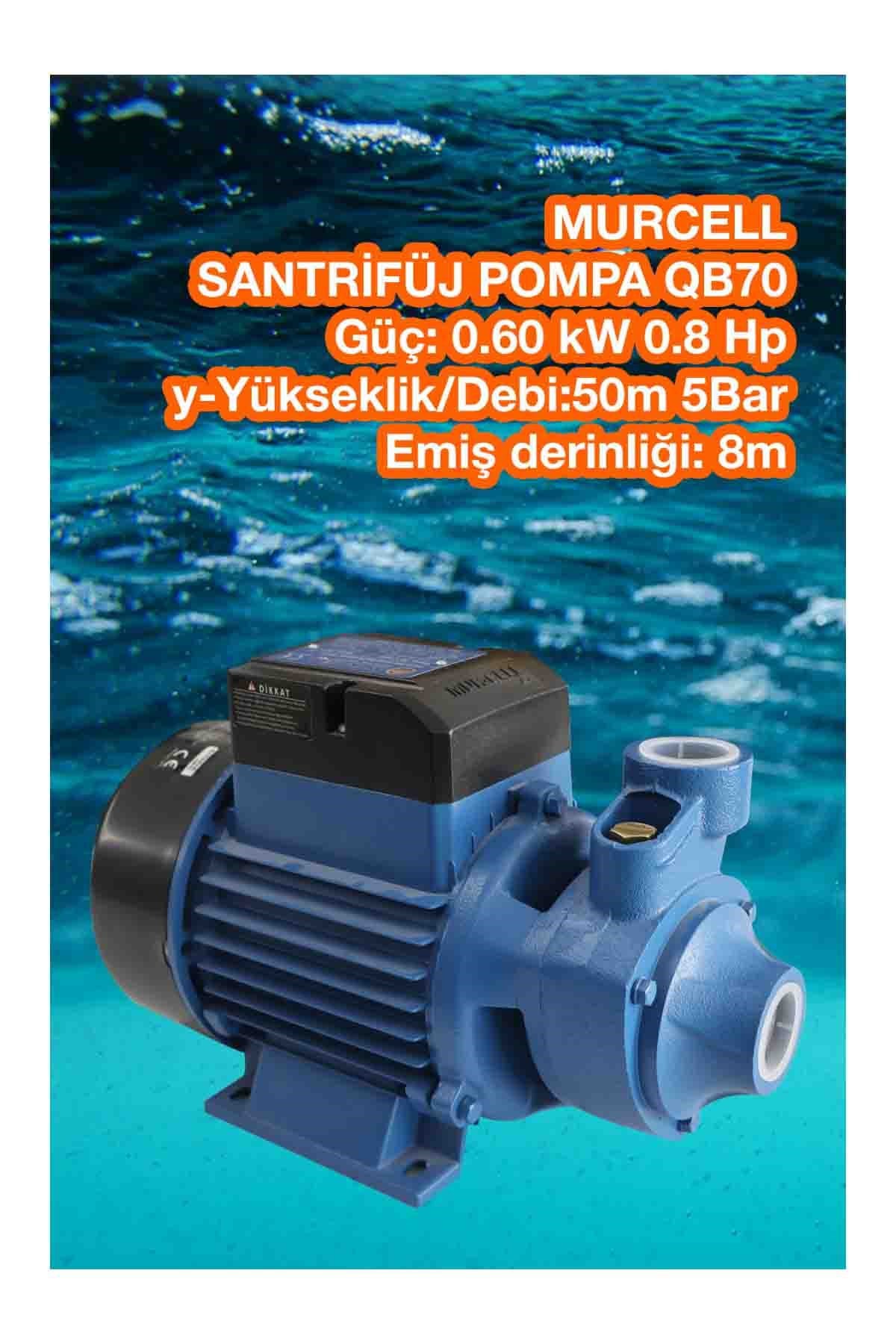 MURCELL SANTRİFÜJ POMPA 0.8HP 0.60kW