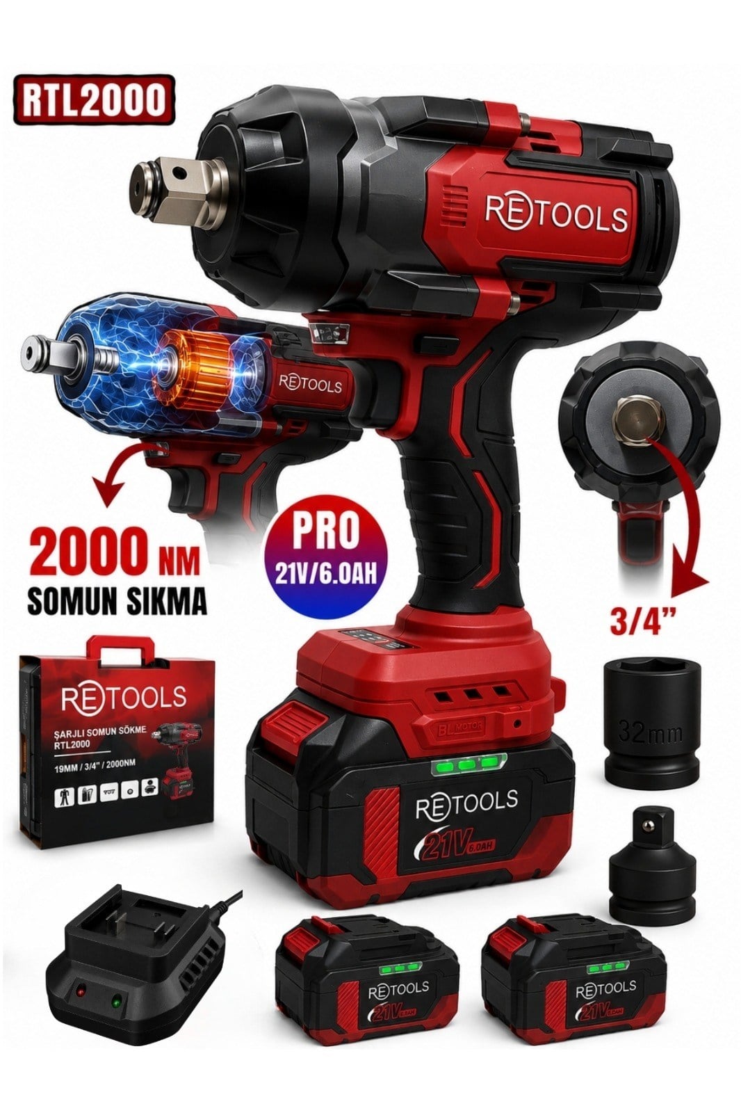 RETOOLS BORDO 2000 NM TORKLU SOMUN SIKMA MAKİNESİ