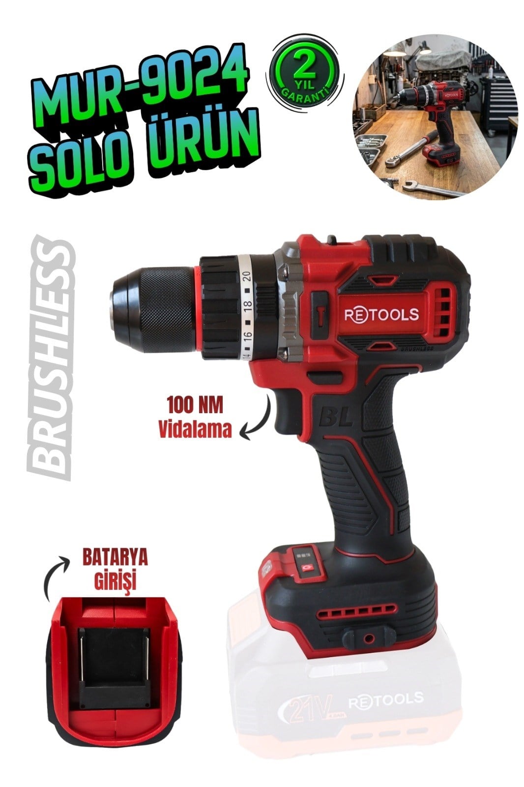 RETOOLS MUR-9024 BORDO 100 NM KAFA