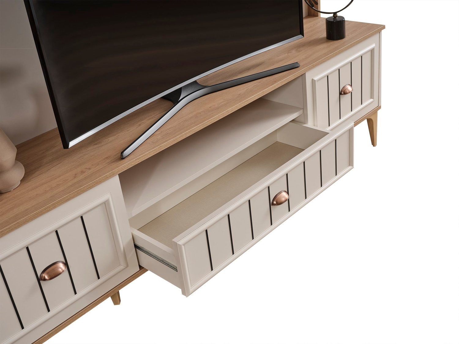 Bella Lcd Tv Sehpa Table Top (Sedef Krem) - 200