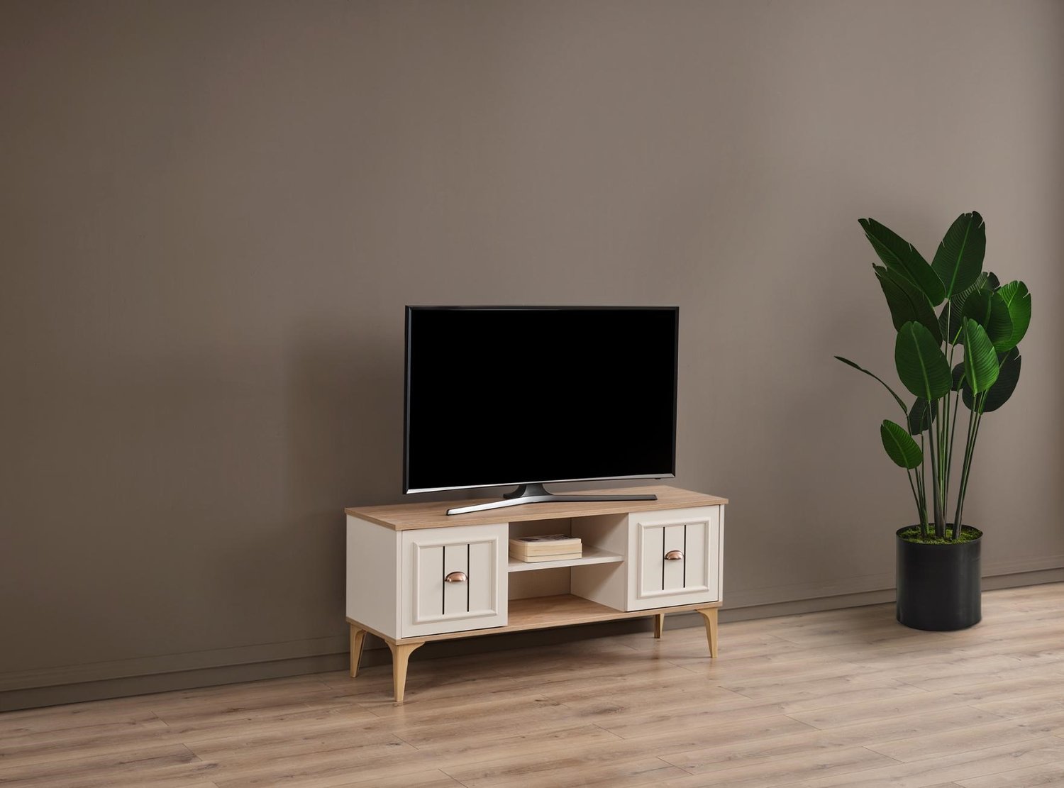 Bella Lcd Tv Sehpa Table Top (Sedef Krem) - 130