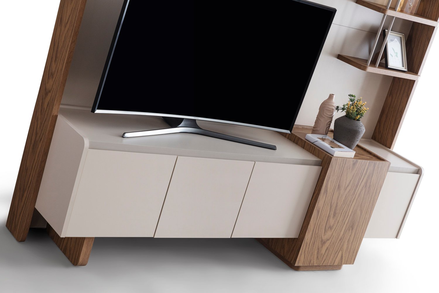 Kona Lcd Tv Sehpa Table Top Duvar Fonlu(Vario Vizon) - 200