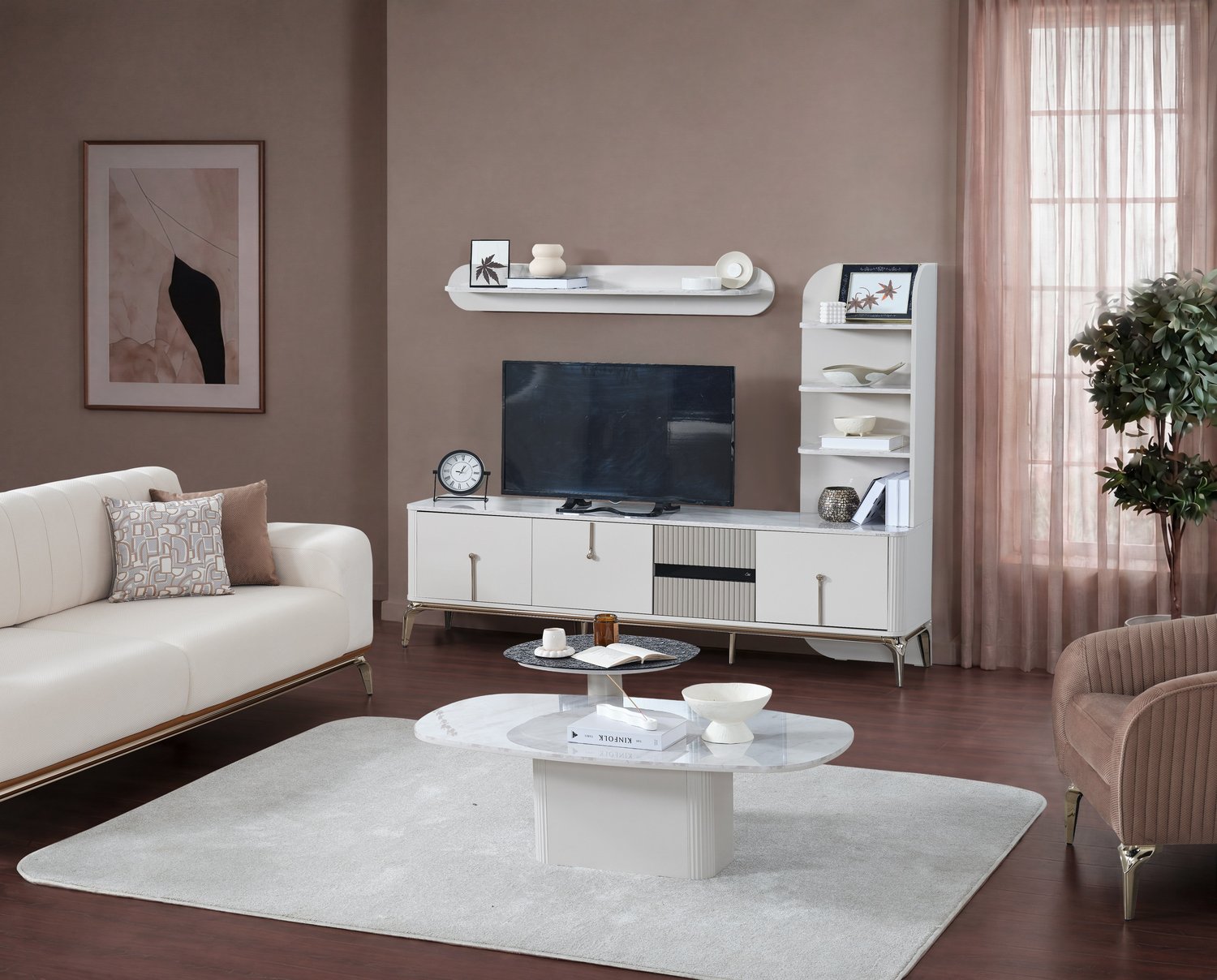 Stil Lcd Tv Sehpa Table Top (Dolunay)  - 200