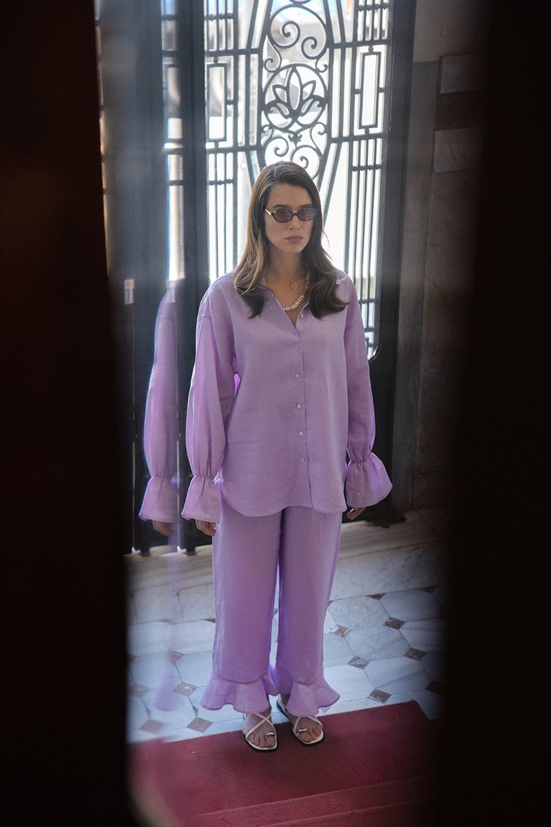 Luna - Pantolonlu Takım - Lila