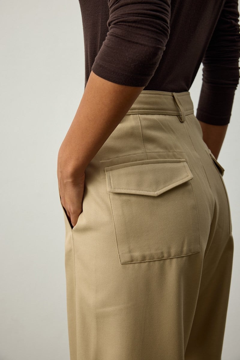 Terra - Gabardin Pantolon - Bej