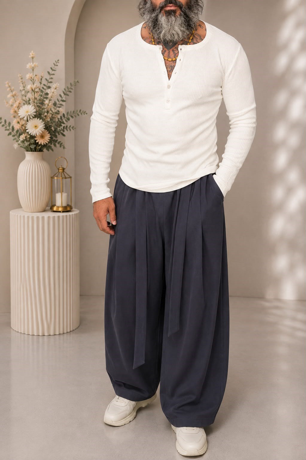 5dumeli Henley slimfit