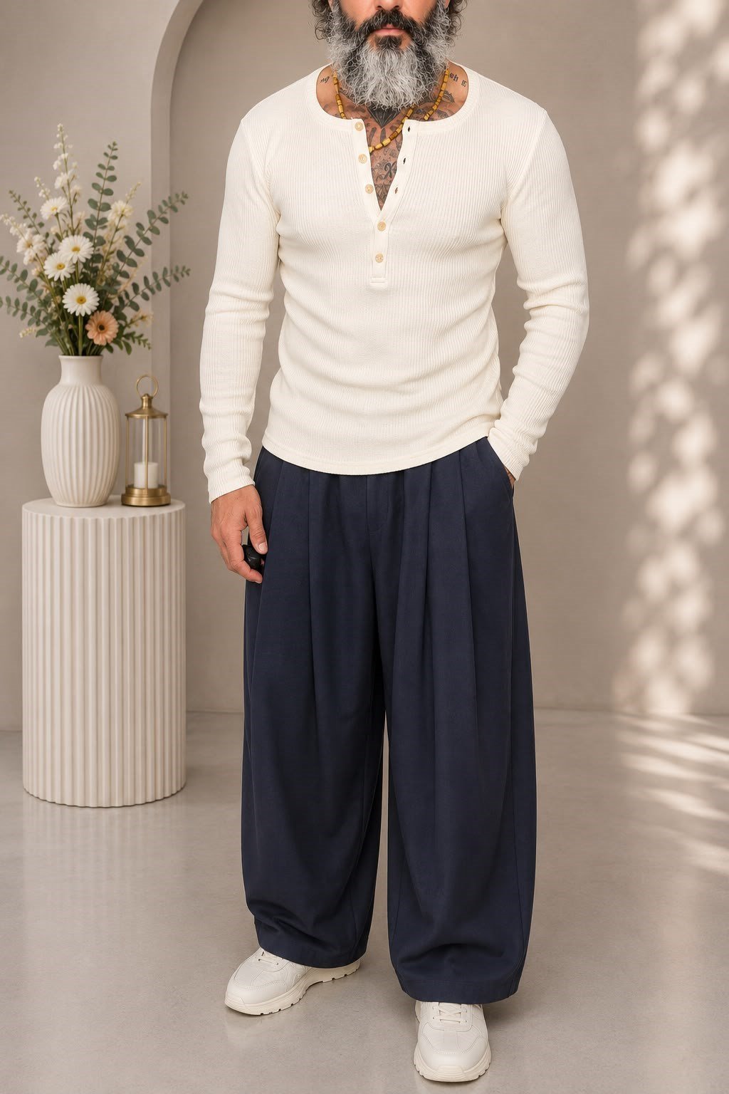 5dumeli Henley slimfit