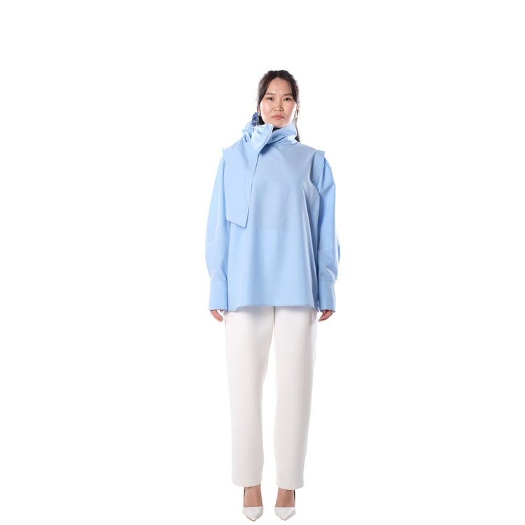 Bow Shirt - BABY BLUE / GÖMLEK ( MAVİ )