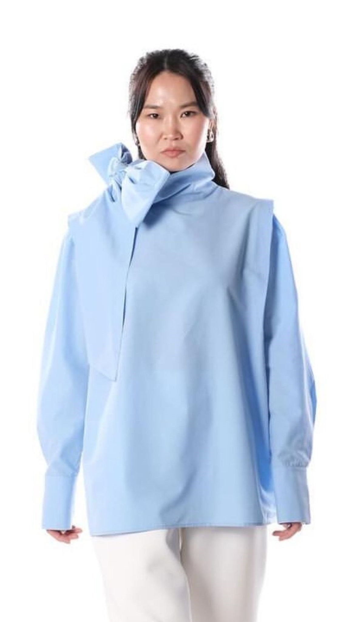 Bow Shirt - BABY BLUE / GÖMLEK ( MAVİ )