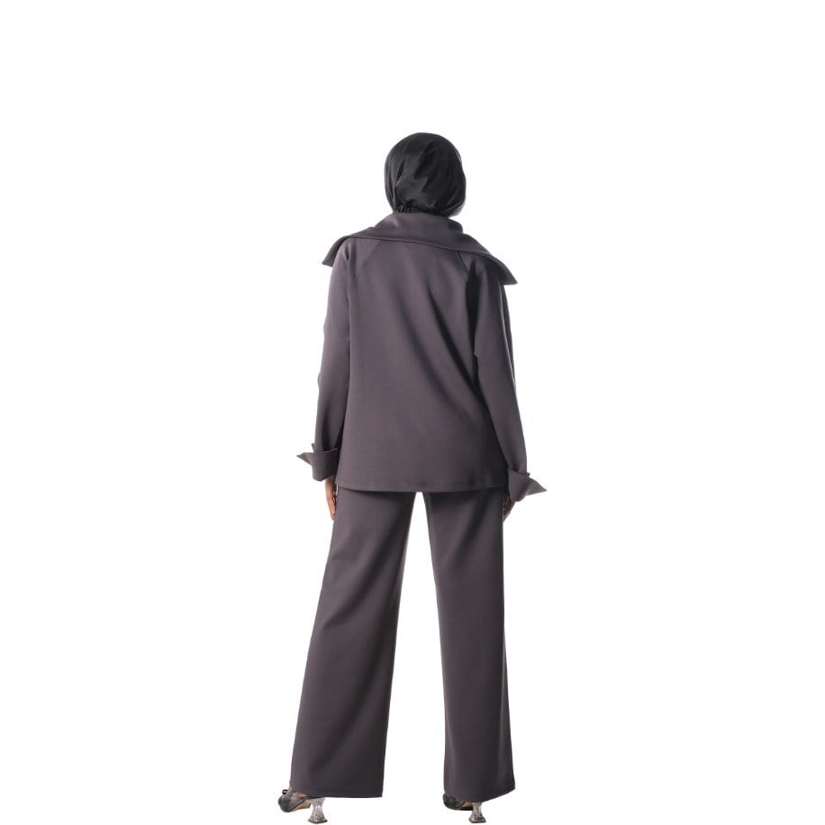 Collared Top - ANTHRACITE ( BLUZ ) ANTRASİT