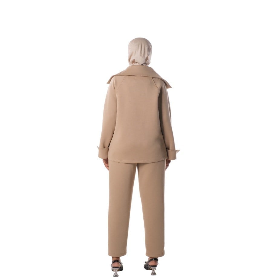 Collared Top - CAMEL ( BLUZ )