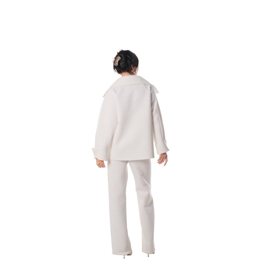 Collared Top - ECRU ( BLUZ ) EKRU