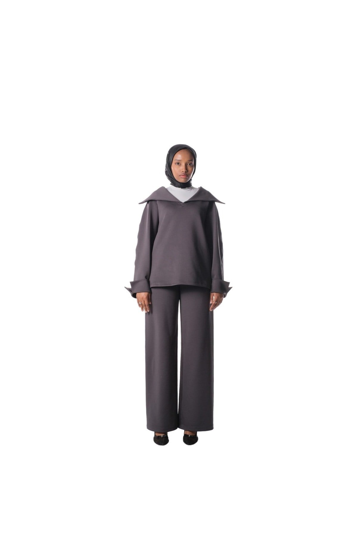 Collared Top KADIN YAKA DETAYLI ÜST