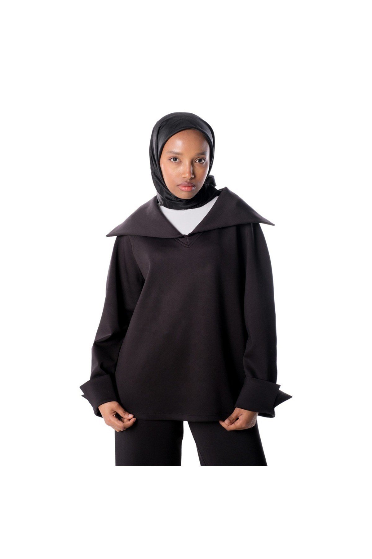 Collared Top KADIN YAKA DETAYLI ÜST