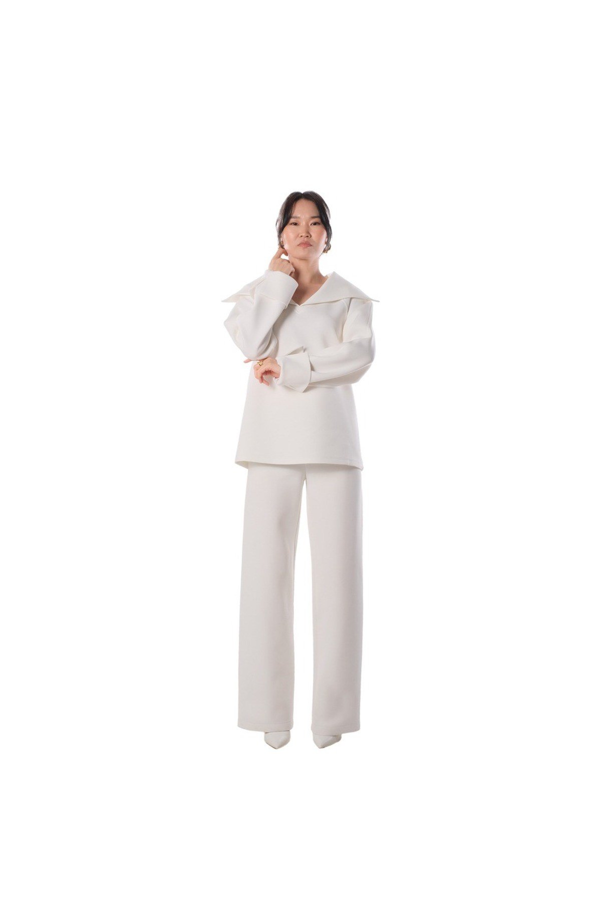 Collared Top KADIN YAKA DETAYLI ÜST