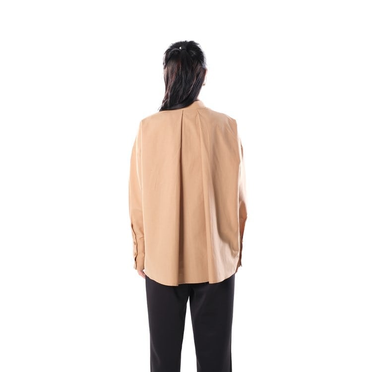 FRONT STITCHED SHIRT - CAMEL ( GÖMLEK )