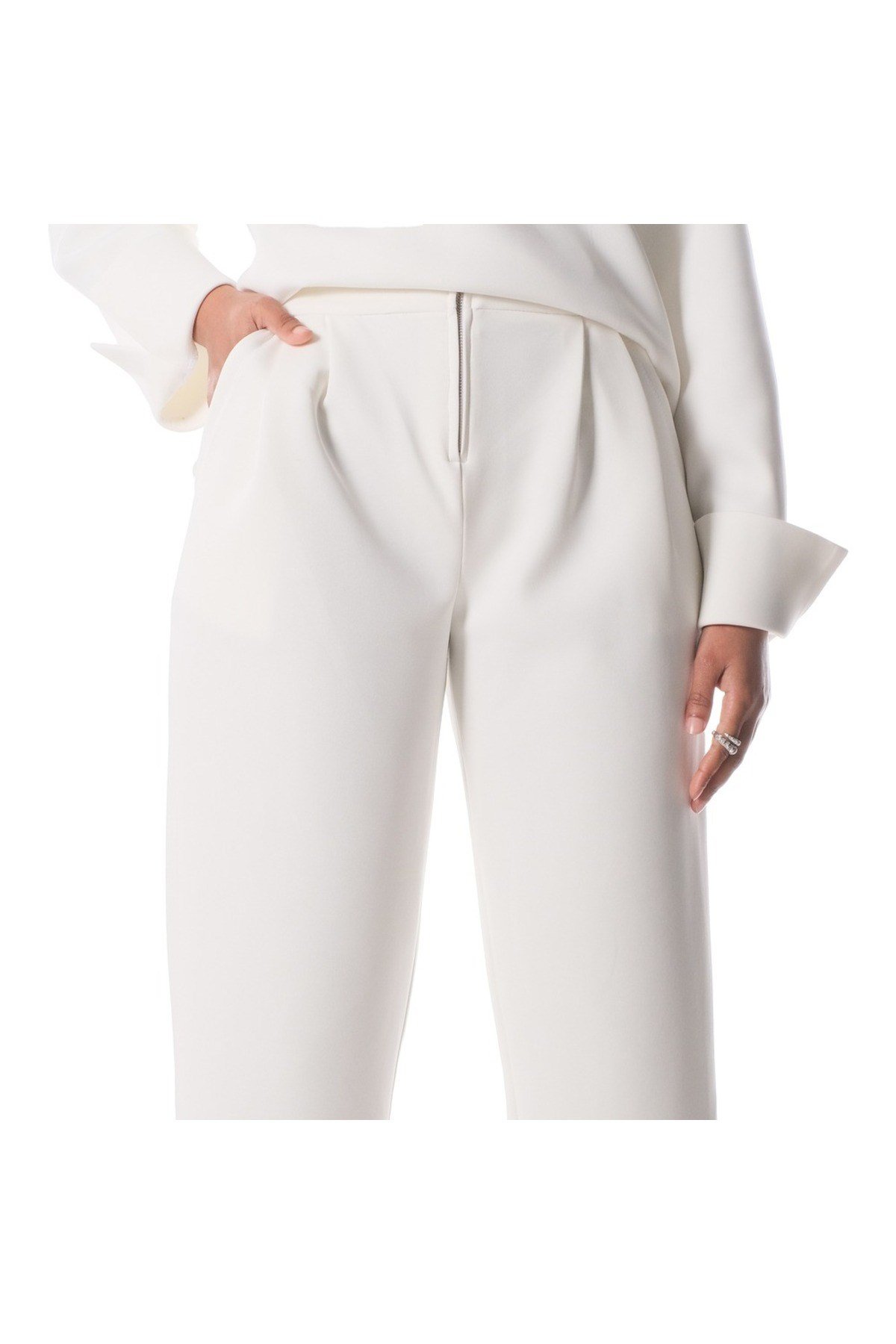 Pleated Carrot Pants