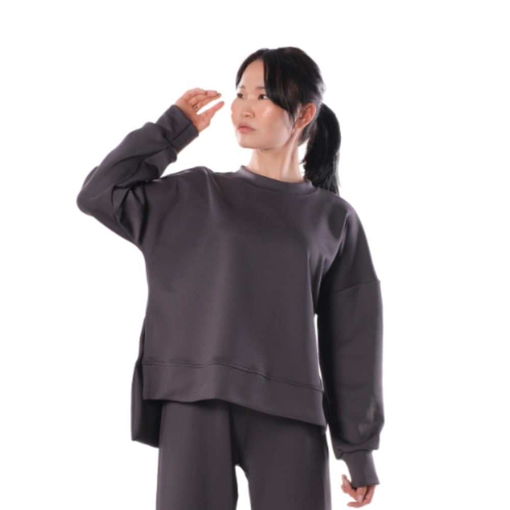 Side Slipped Blouse - ANTHRACITE ( BLUZ ) ANTRASİT