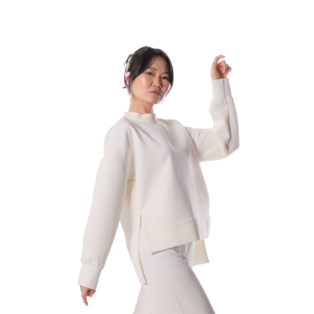 Side Slipped Blouse - ECRU ( BLUZ)