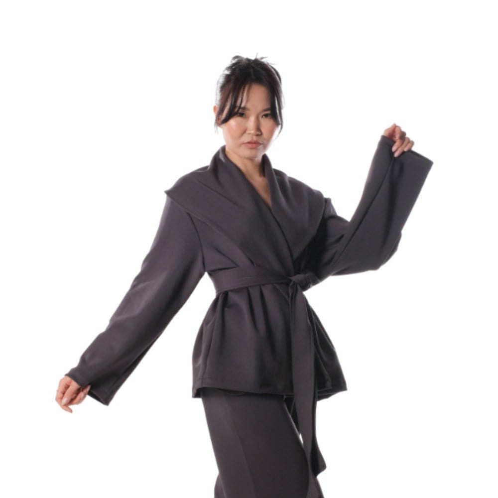 Wide Collar Jacket - ANTHRACITE ( KAP ) ANTRASİT
