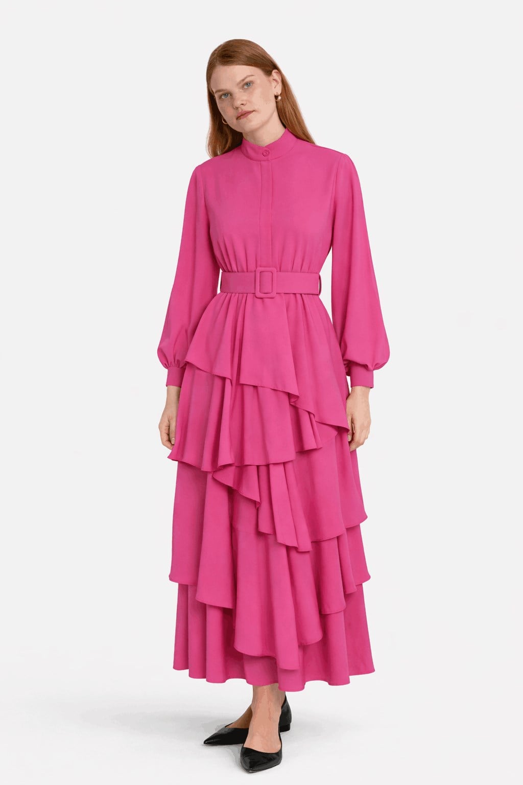 Kat Kat Elbise Pembe